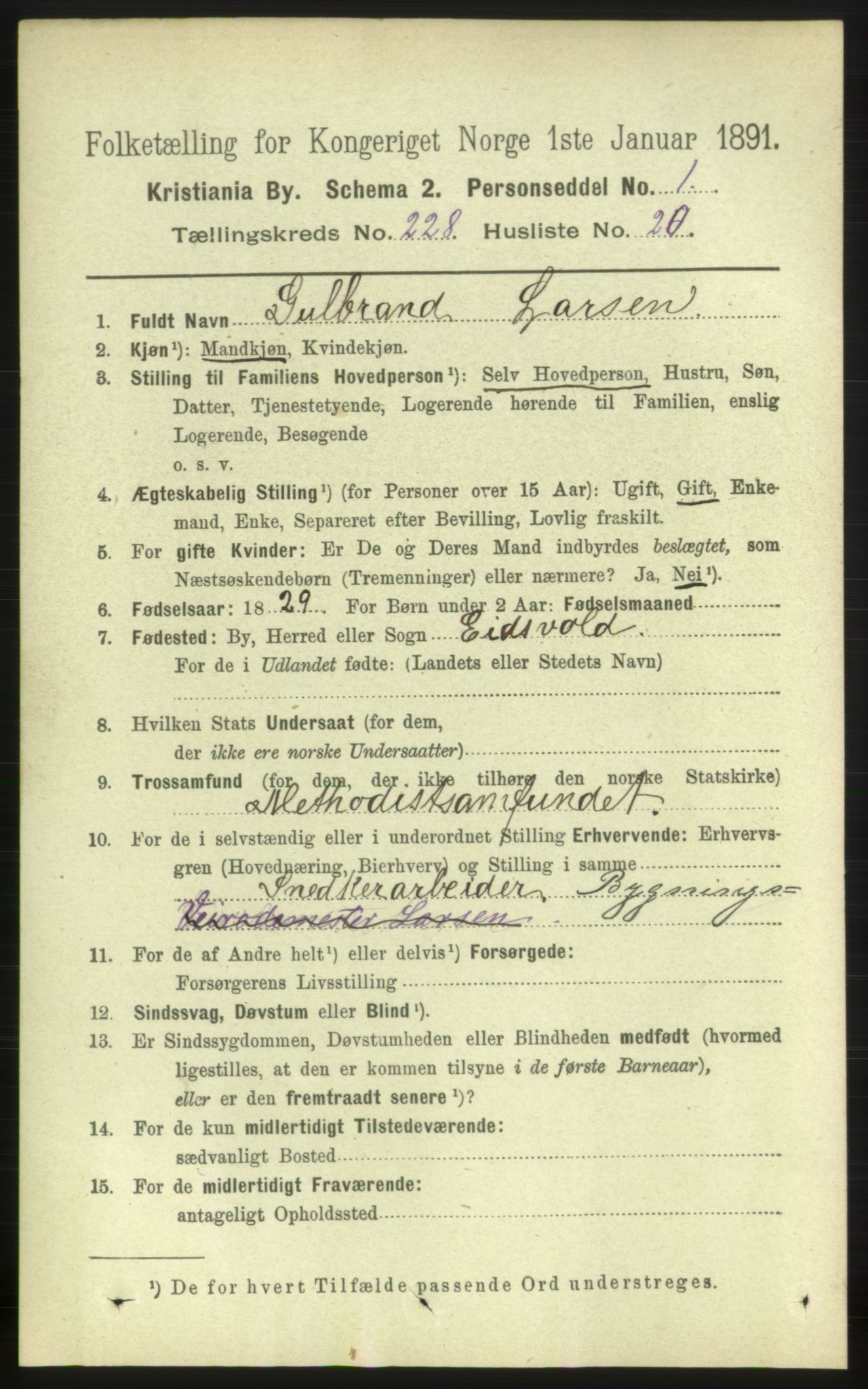 RA, 1891 census for 0301 Kristiania, 1891, p. 140071