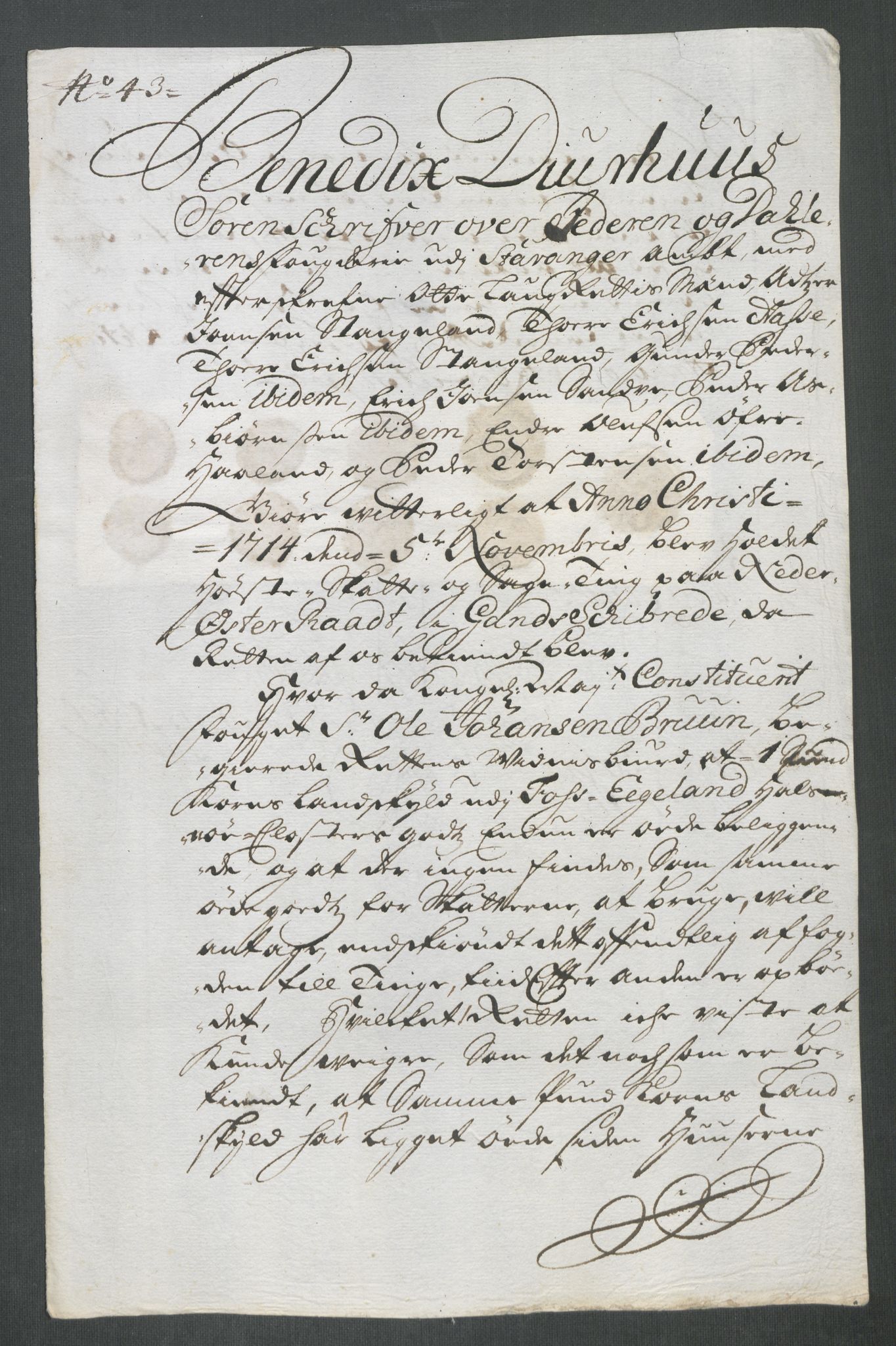 Rentekammeret inntil 1814, Reviderte regnskaper, Fogderegnskap, AV/RA-EA-4092/R46/L2738: Fogderegnskap Jæren og Dalane, 1713-1714, p. 371