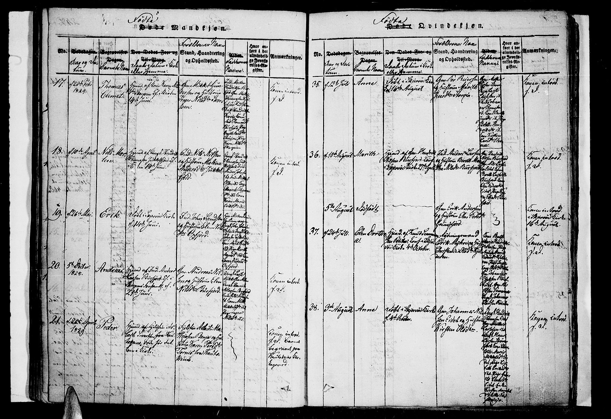 Skjervøy sokneprestkontor, AV/SATØ-S-1300/H/Ha/Haa/L0004kirke: Parish register (official) no. 4, 1820-1838, p. 248-249