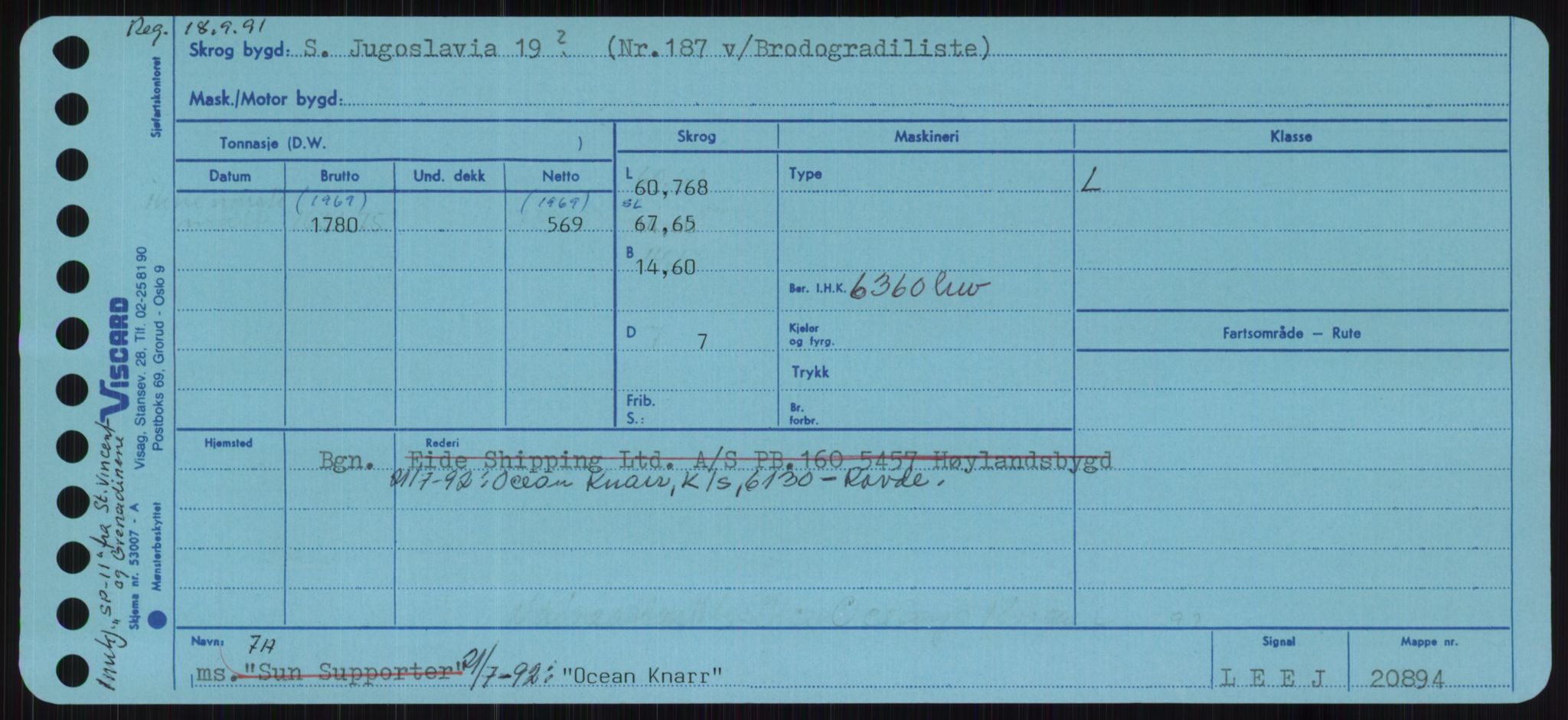 Sjøfartsdirektoratet med forløpere, Skipsmålingen, RA/S-1627/H/Ha/L0004/0001: Fartøy, Mas-R / Fartøy, Mas-Odd, p. 967