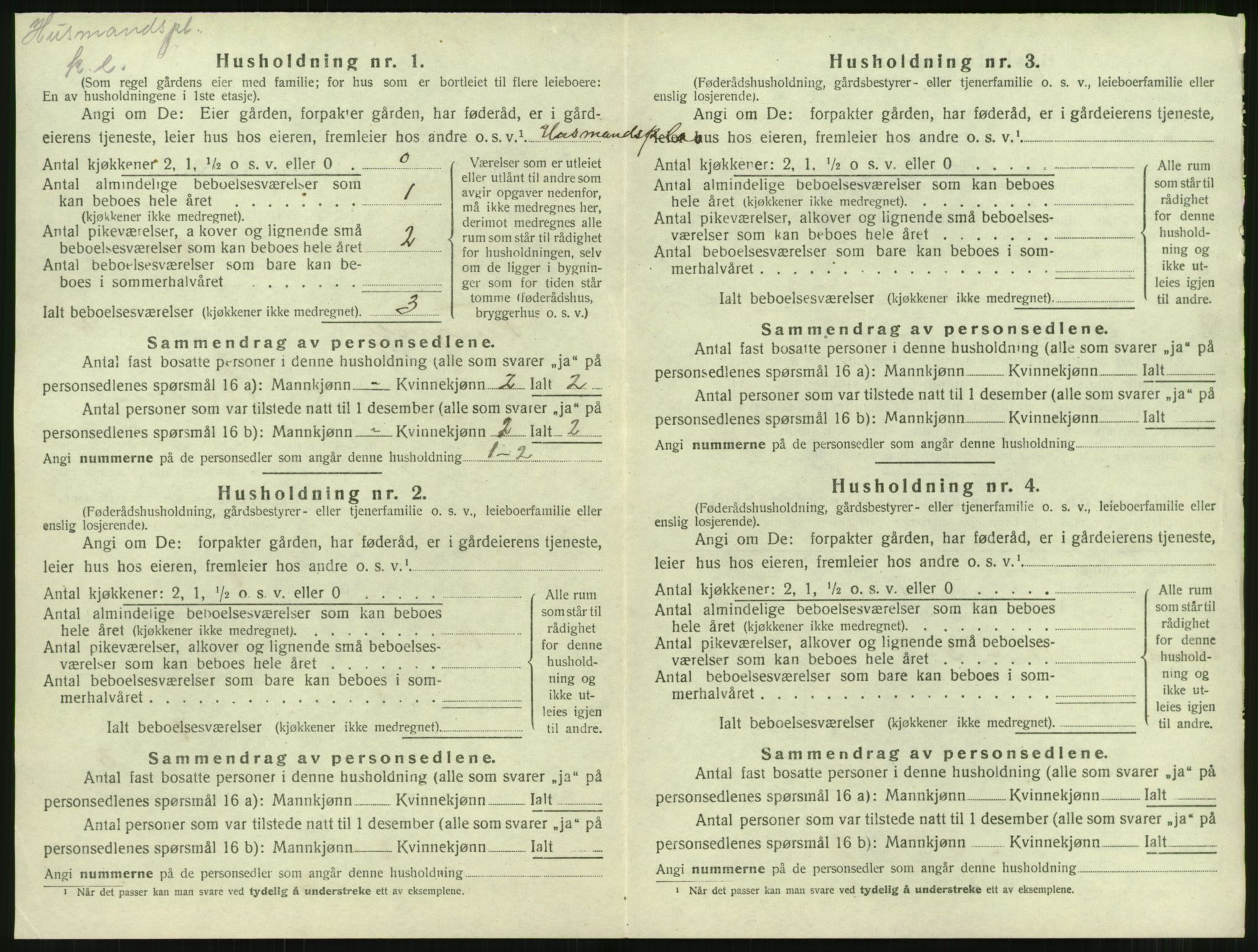 SAT, 1920 census for Tingvoll, 1920, p. 147
