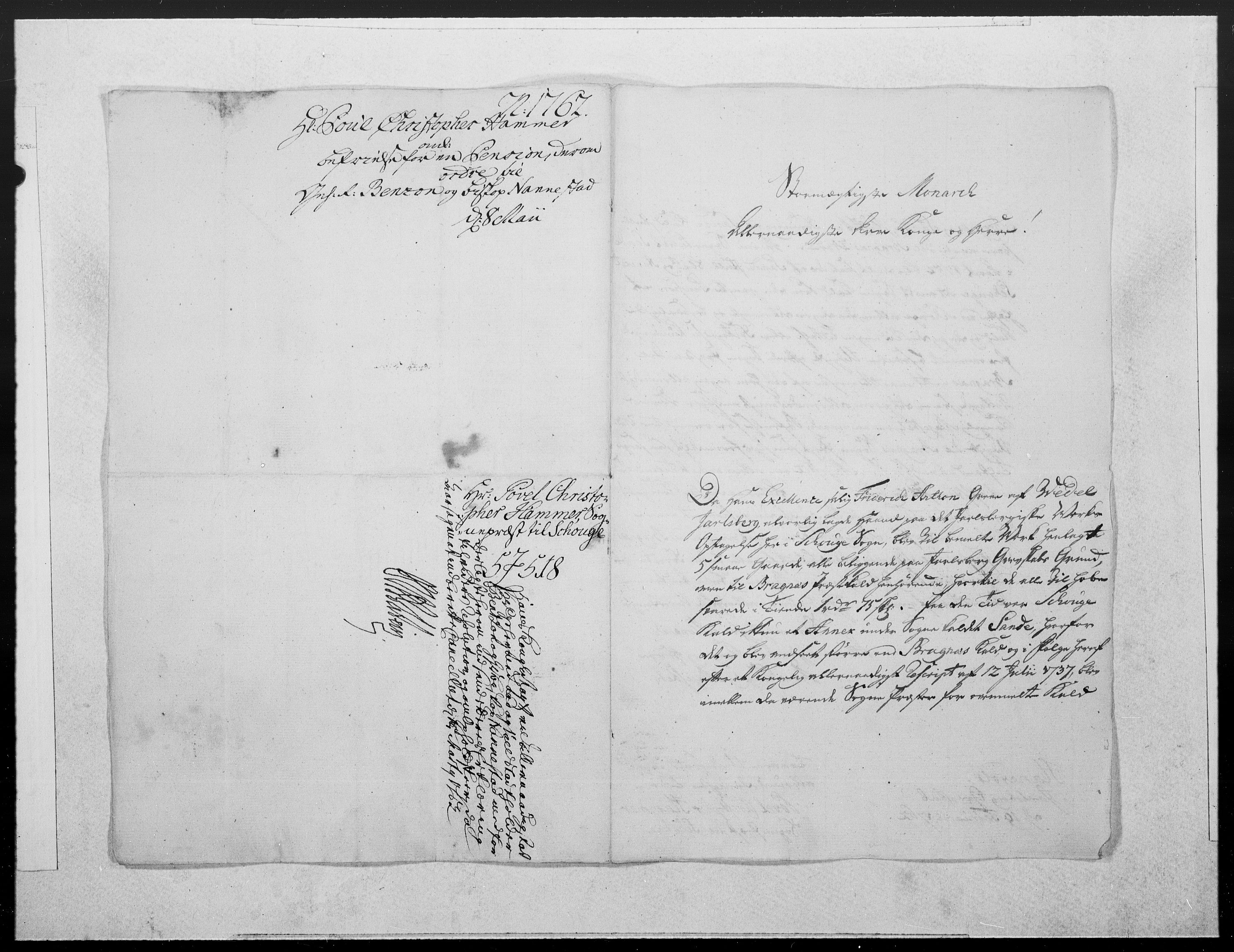 Danske Kanselli 1572-1799, AV/RA-EA-3023/F/Fc/Fcc/Fcca/L0183: Norske innlegg 1572-1799, 1762, p. 338