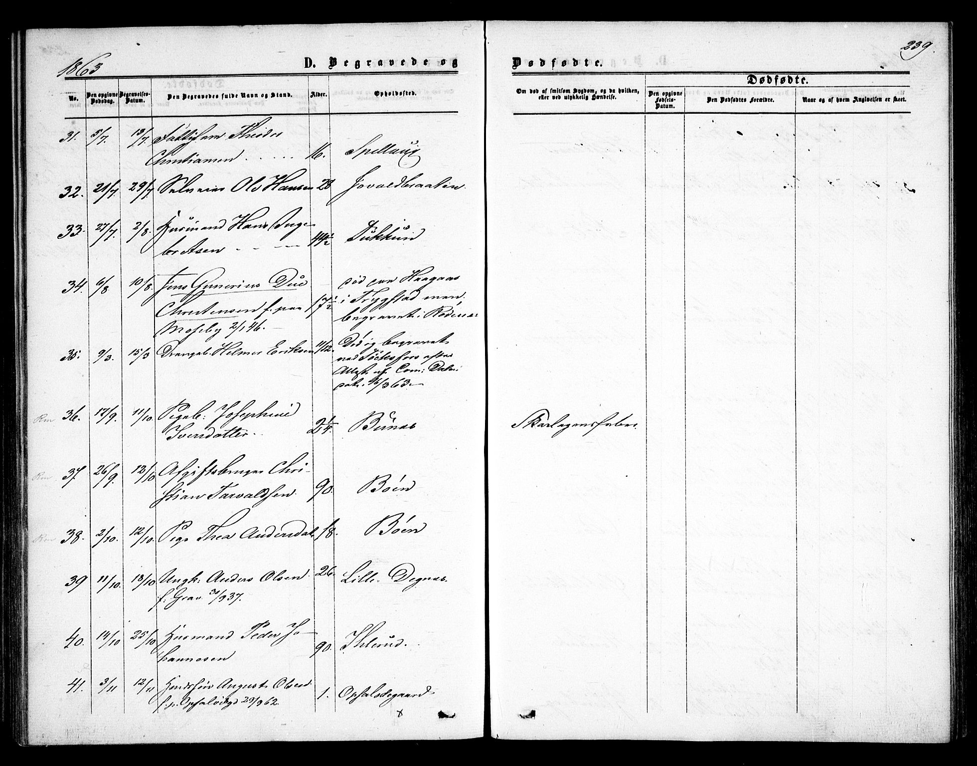Rødenes prestekontor Kirkebøker, SAO/A-2005/F/Fa/L0007: Parish register (official) no. I 7, 1860-1869, p. 239