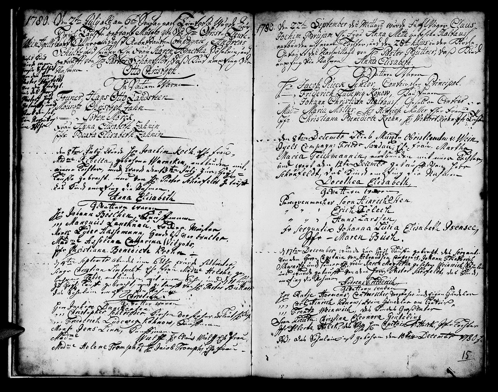 Mariakirken Sokneprestembete, AV/SAB-A-76901/H/Haa/L0001: Parish register (official) no. A 1, 1740-1784, p. 15