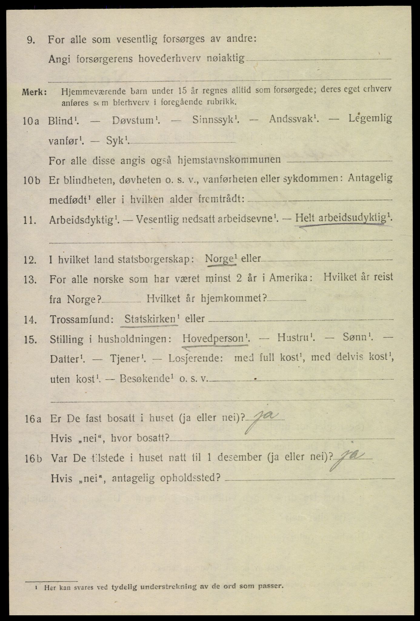 SAK, 1920 census for Kristiansand, 1920, p. 26818