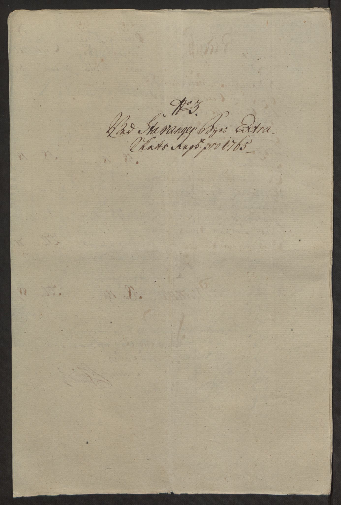 Rentekammeret inntil 1814, Reviderte regnskaper, Byregnskaper, AV/RA-EA-4066/R/Ro/L0305/0001: [O6] Kontribusjonsregnskap / Ekstraskatt, 1762-1768, p. 117