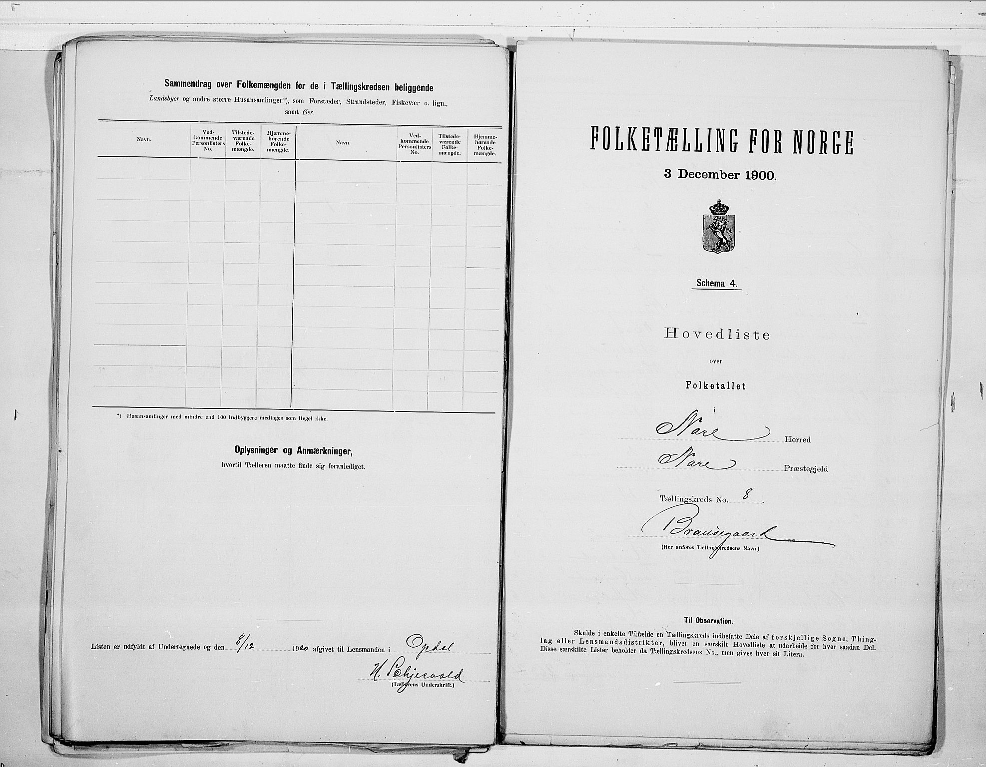 RA, 1900 census for Nore, 1900, p. 18