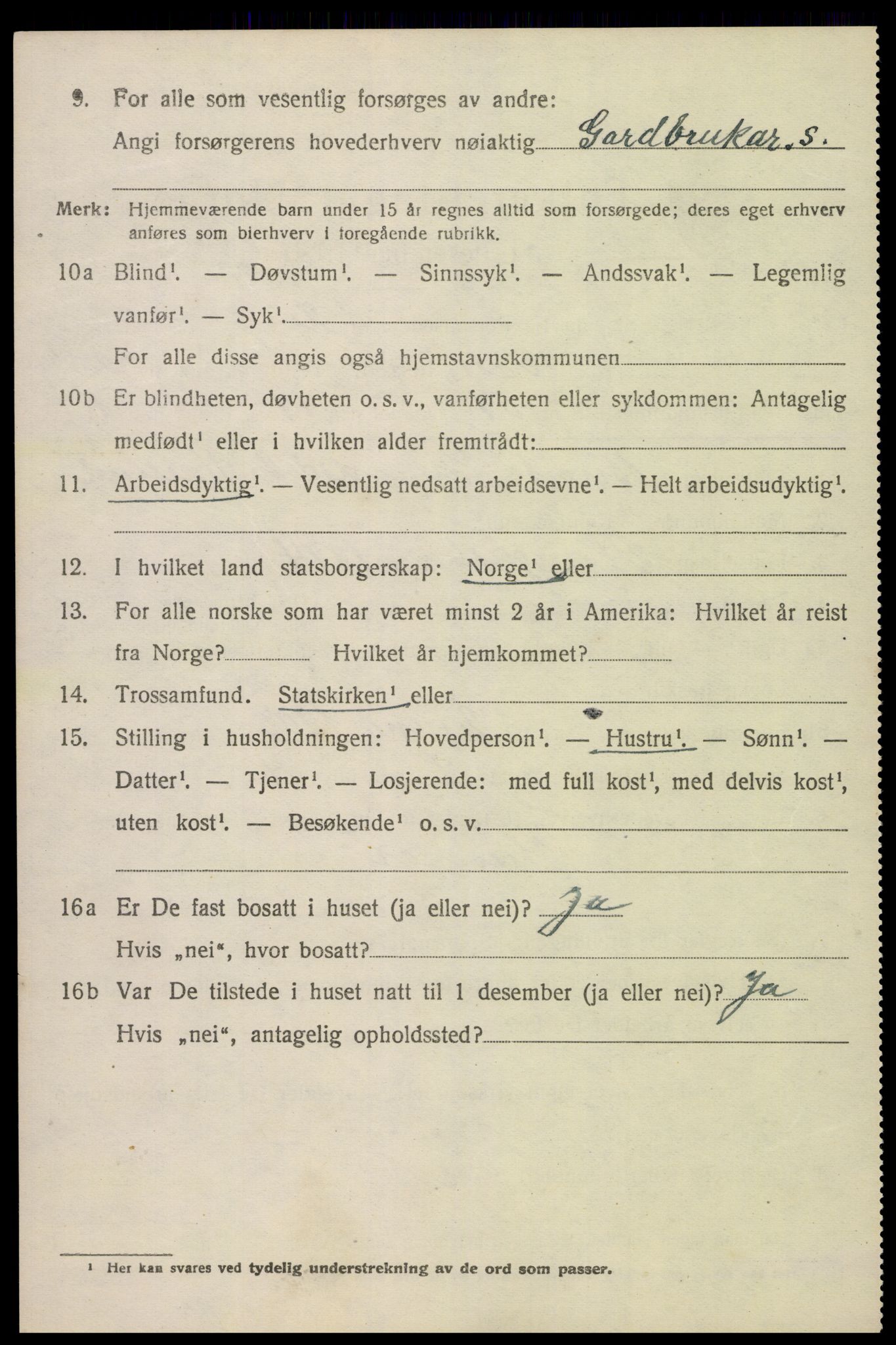 SAK, 1920 census for Valle, 1920, p. 1532