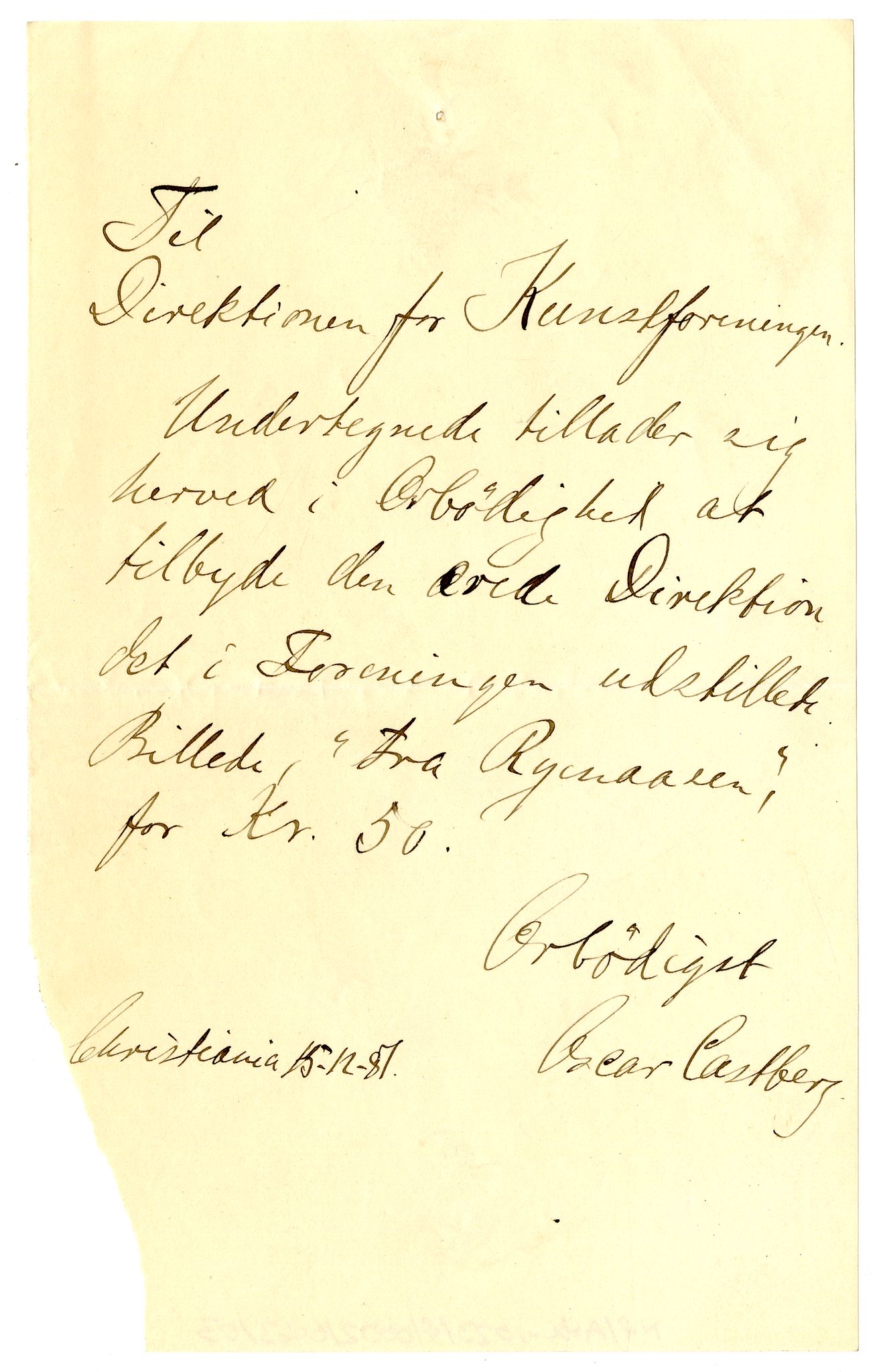 Diderik Maria Aalls brevsamling, NF/Ark-1023/F/L0002: D.M. Aalls brevsamling. B - C, 1799-1889, p. 321