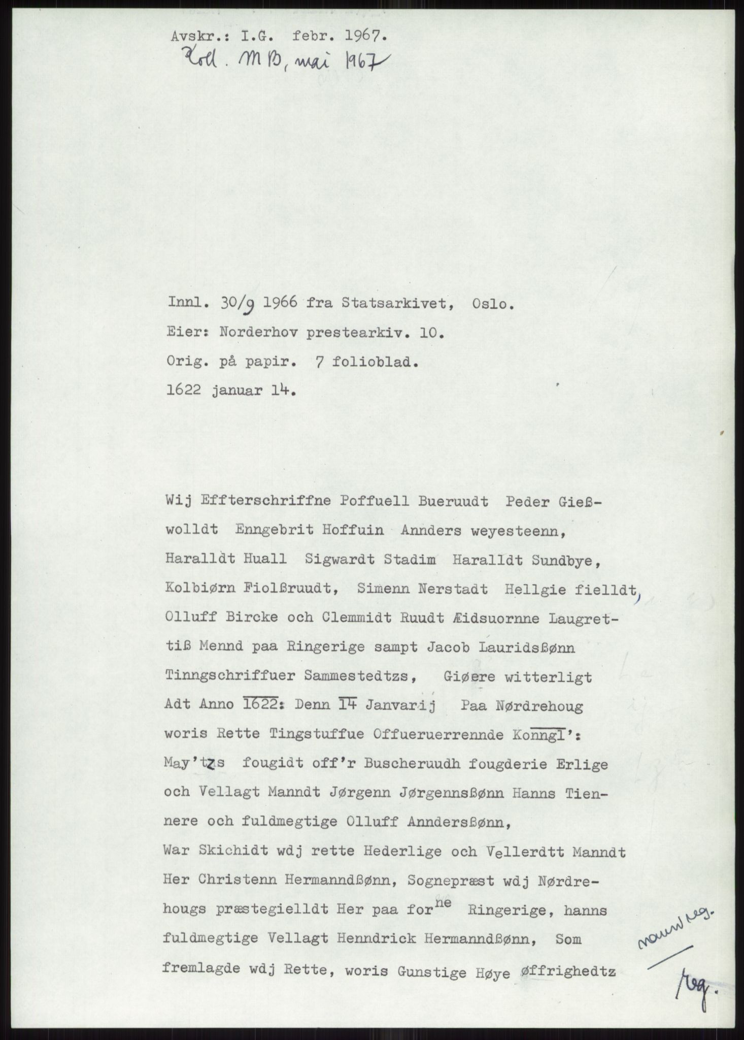 Samlinger til kildeutgivelse, Diplomavskriftsamlingen, AV/RA-EA-4053/H/Ha, p. 596