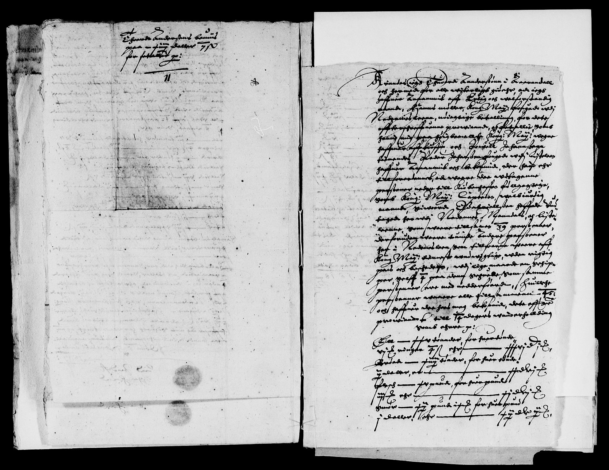 Rentekammeret inntil 1814, Reviderte regnskaper, Lensregnskaper, AV/RA-EA-5023/R/Rb/Rbq/L0009: Nedenes len. Mandals len. Råbyggelag., 1616-1618