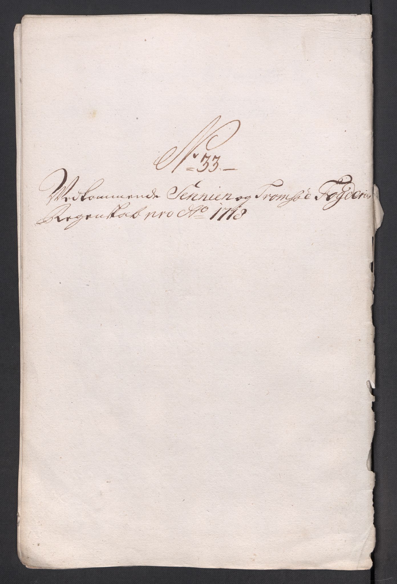 Rentekammeret inntil 1814, Reviderte regnskaper, Fogderegnskap, AV/RA-EA-4092/R68/L4764: Fogderegnskap Senja og Troms, 1718, p. 213