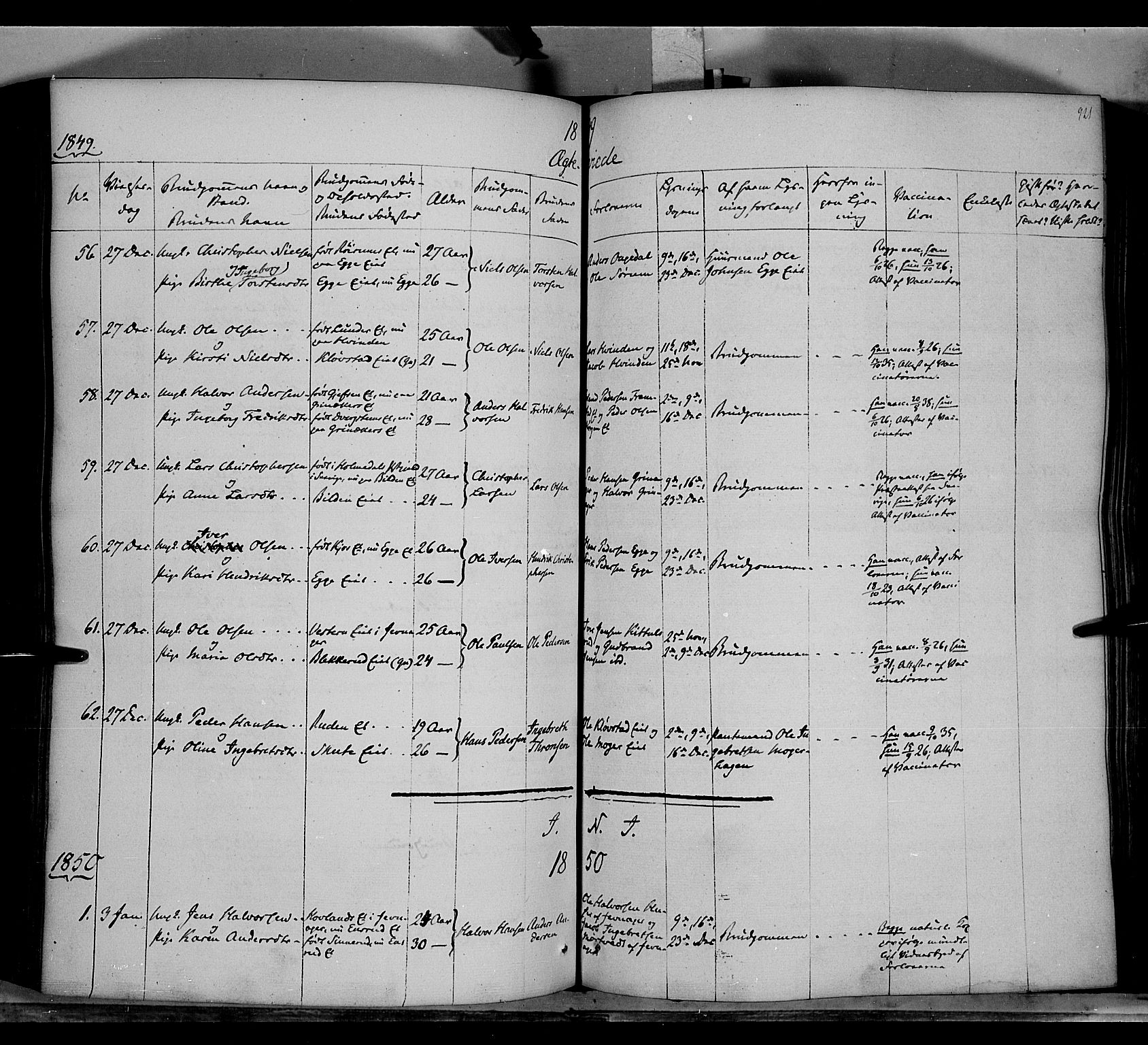 Gran prestekontor, AV/SAH-PREST-112/H/Ha/Haa/L0011: Parish register (official) no. 11, 1842-1856, p. 920-921