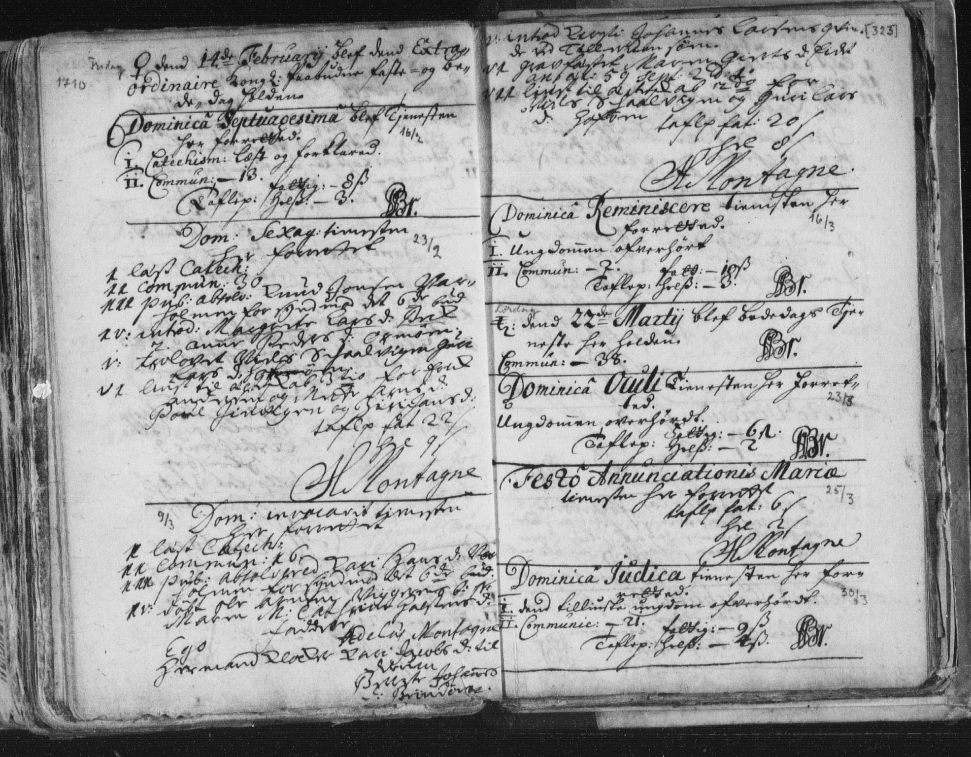 Ministerialprotokoller, klokkerbøker og fødselsregistre - Nordland, SAT/A-1459/813/L0192: Parish register (official) no. 813A02, 1677-1718, p. 323
