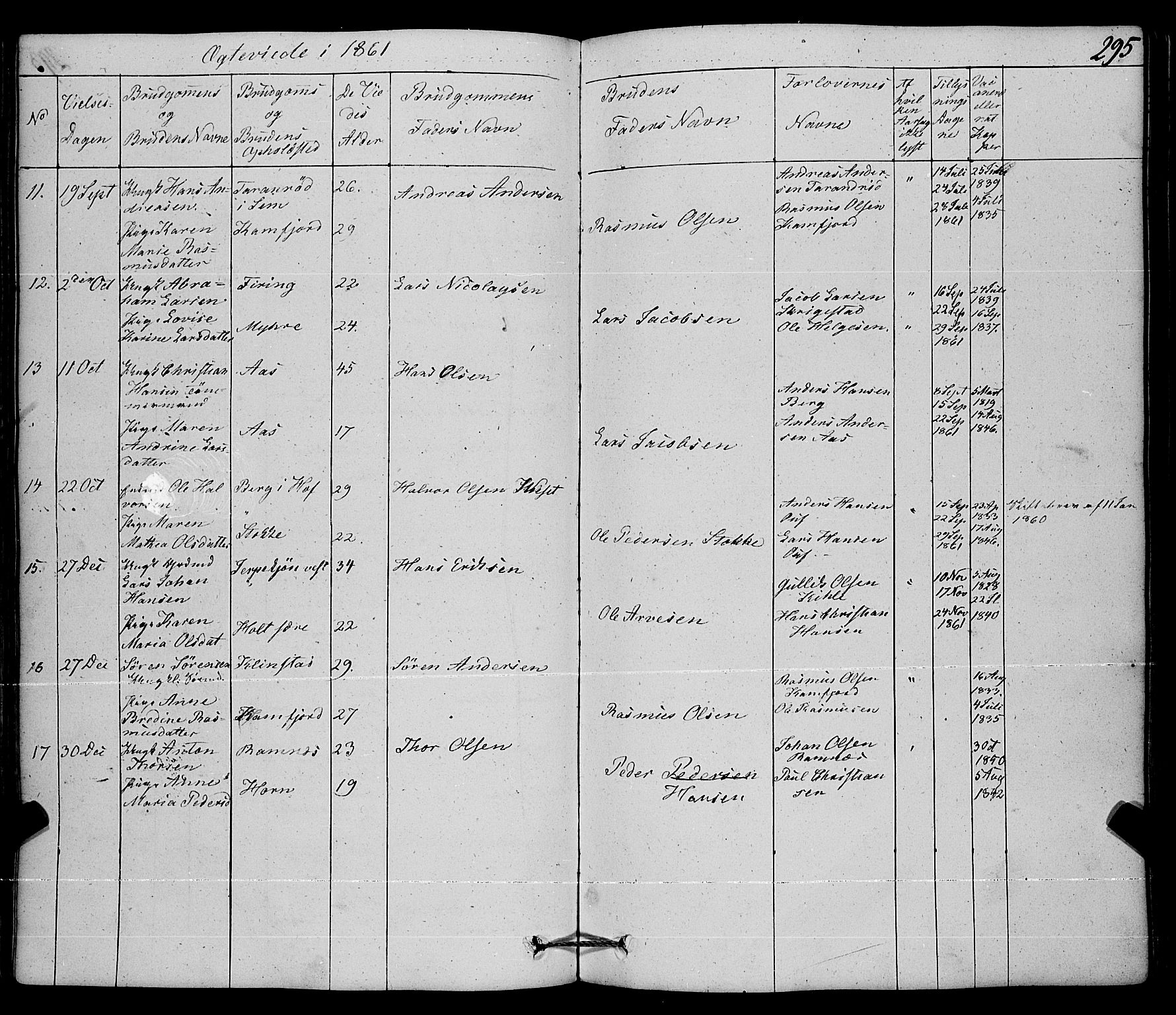 Ramnes kirkebøker, AV/SAKO-A-314/F/Fa/L0005: Parish register (official) no. I 5, 1841-1861, p. 294-295