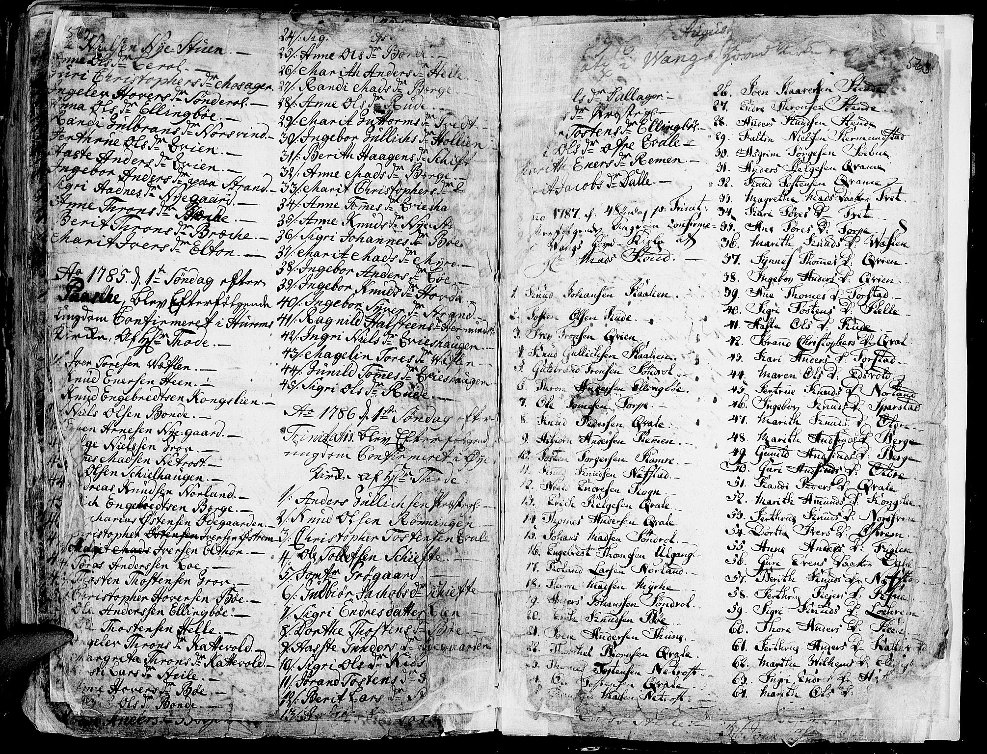 Vang prestekontor, Valdres, SAH/PREST-140/H/Ha/L0001: Parish register (official) no. 1, 1730-1796, p. 562-563