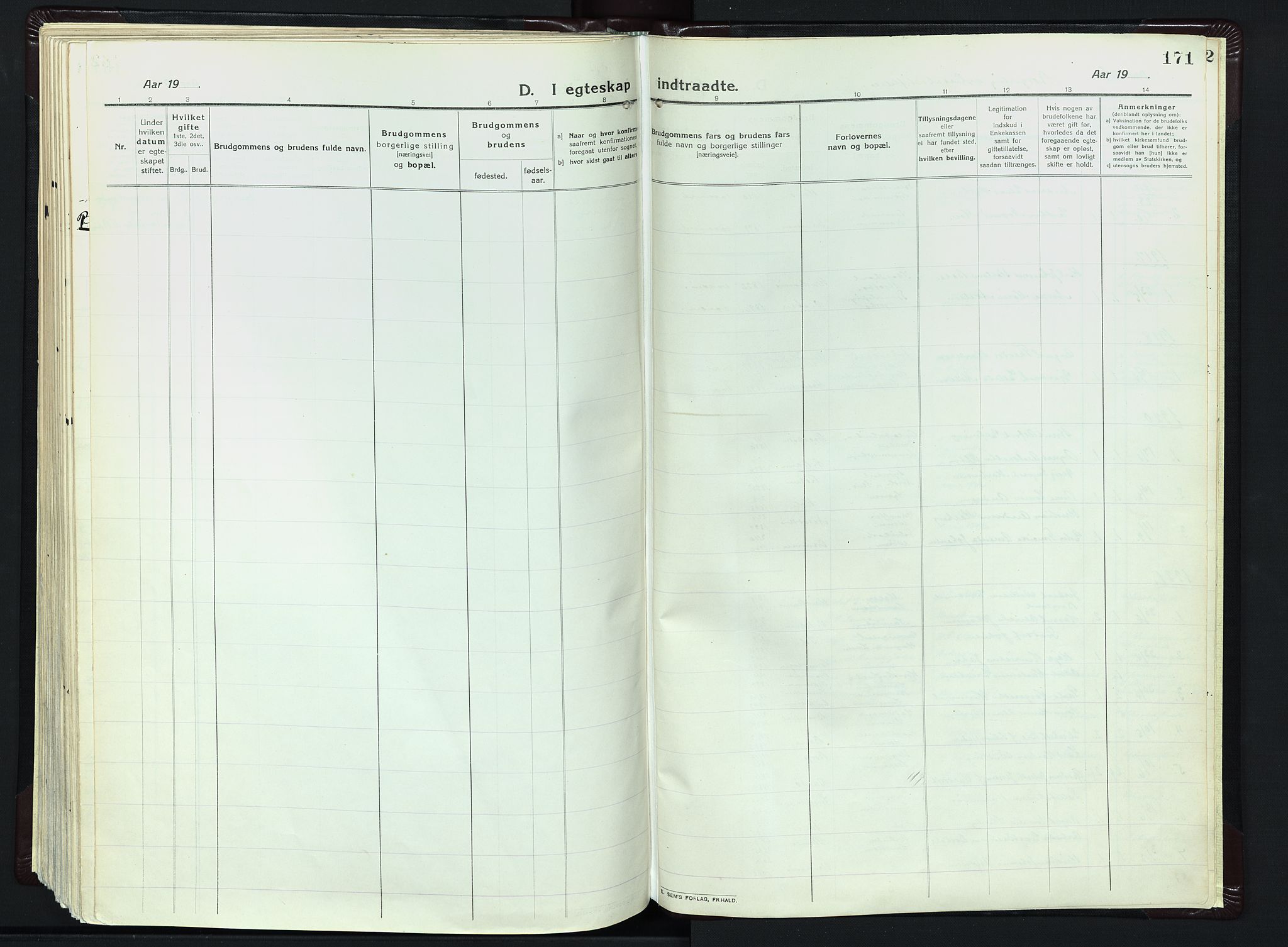 Vestre Bærum prestekontor Kirkebøker, AV/SAO-A-10209a/F/Fa/L0003: Parish register (official) no. 3, 1916-1930, p. 171