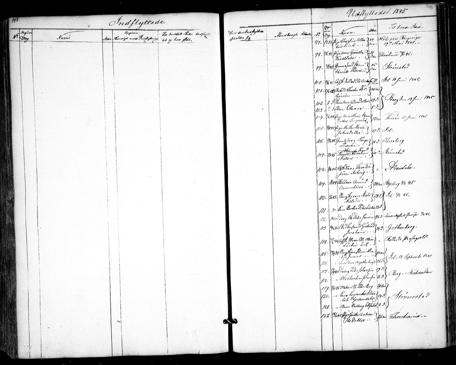 Halden prestekontor Kirkebøker, AV/SAO-A-10909/F/Fa/L0006: Parish register (official) no. I 6, 1845-1856, p. 448