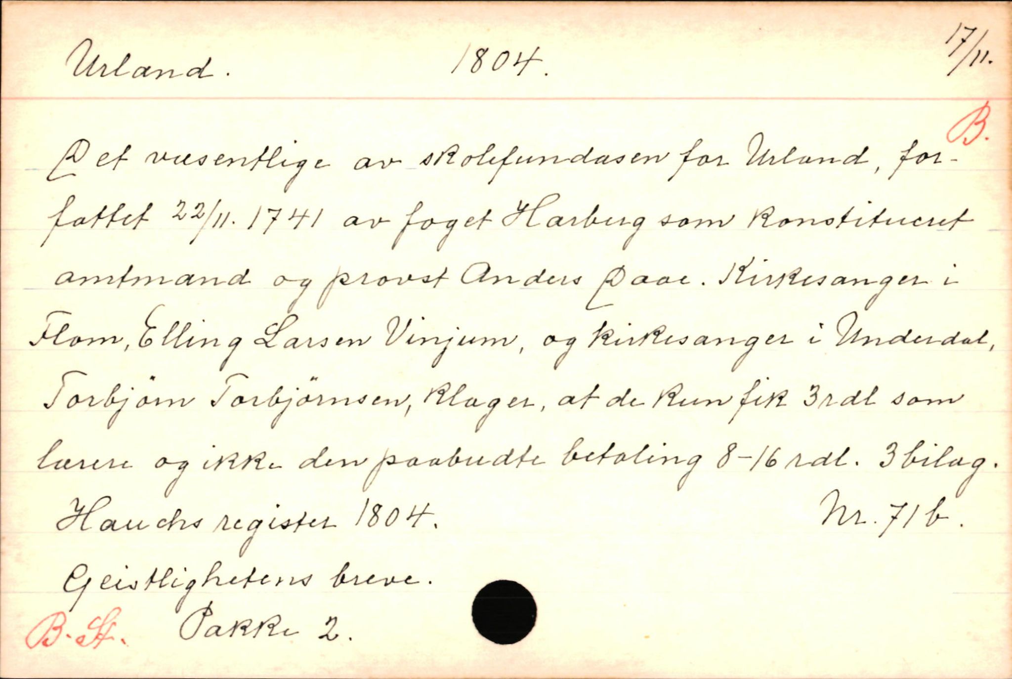 Haugen, Johannes - lærer, AV/SAB-SAB/PA-0036/01/L0001: Om klokkere og lærere, 1521-1904, p. 9191