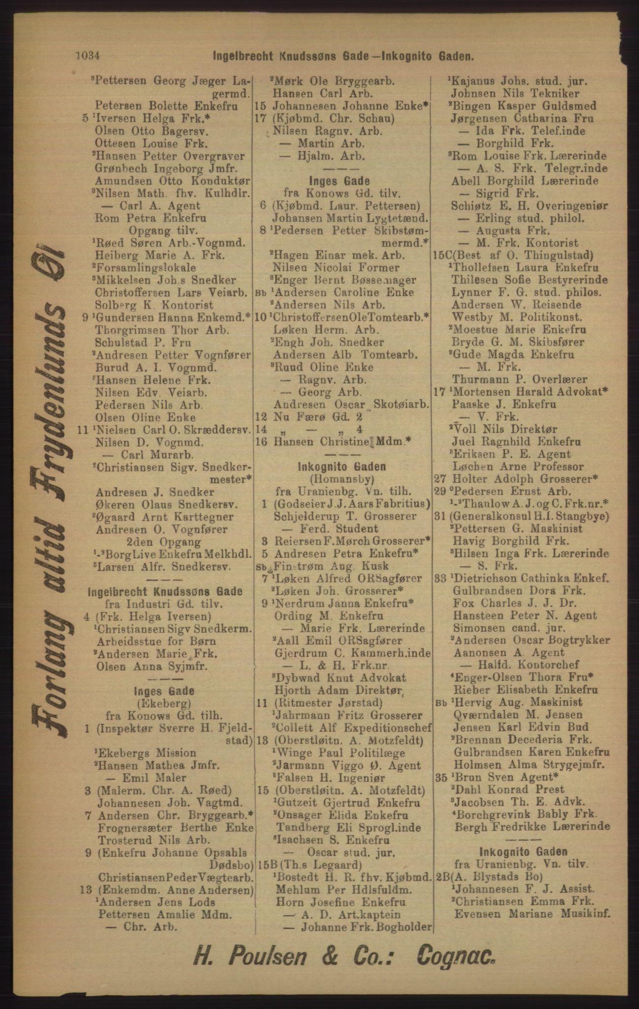 Kristiania/Oslo adressebok, PUBL/-, 1905, p. 1034