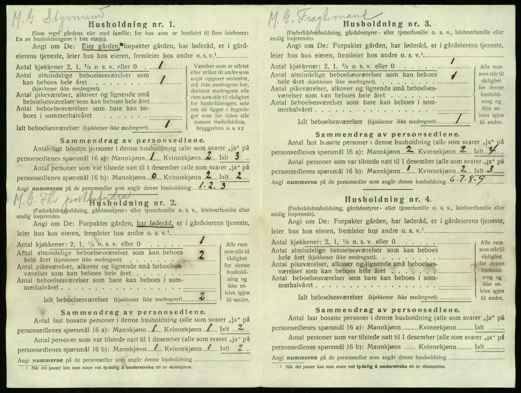 SAKO, 1920 census for Sem, 1920, p. 1654