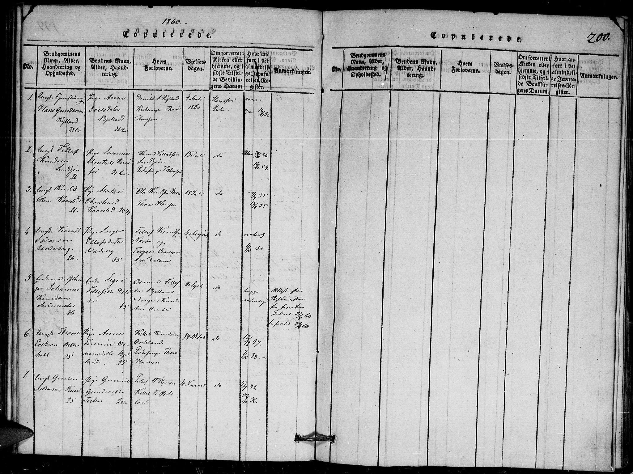 Herefoss sokneprestkontor, AV/SAK-1111-0019/F/Fa/Faa/L0001: Parish register (official) no. A 1, 1816-1860, p. 200