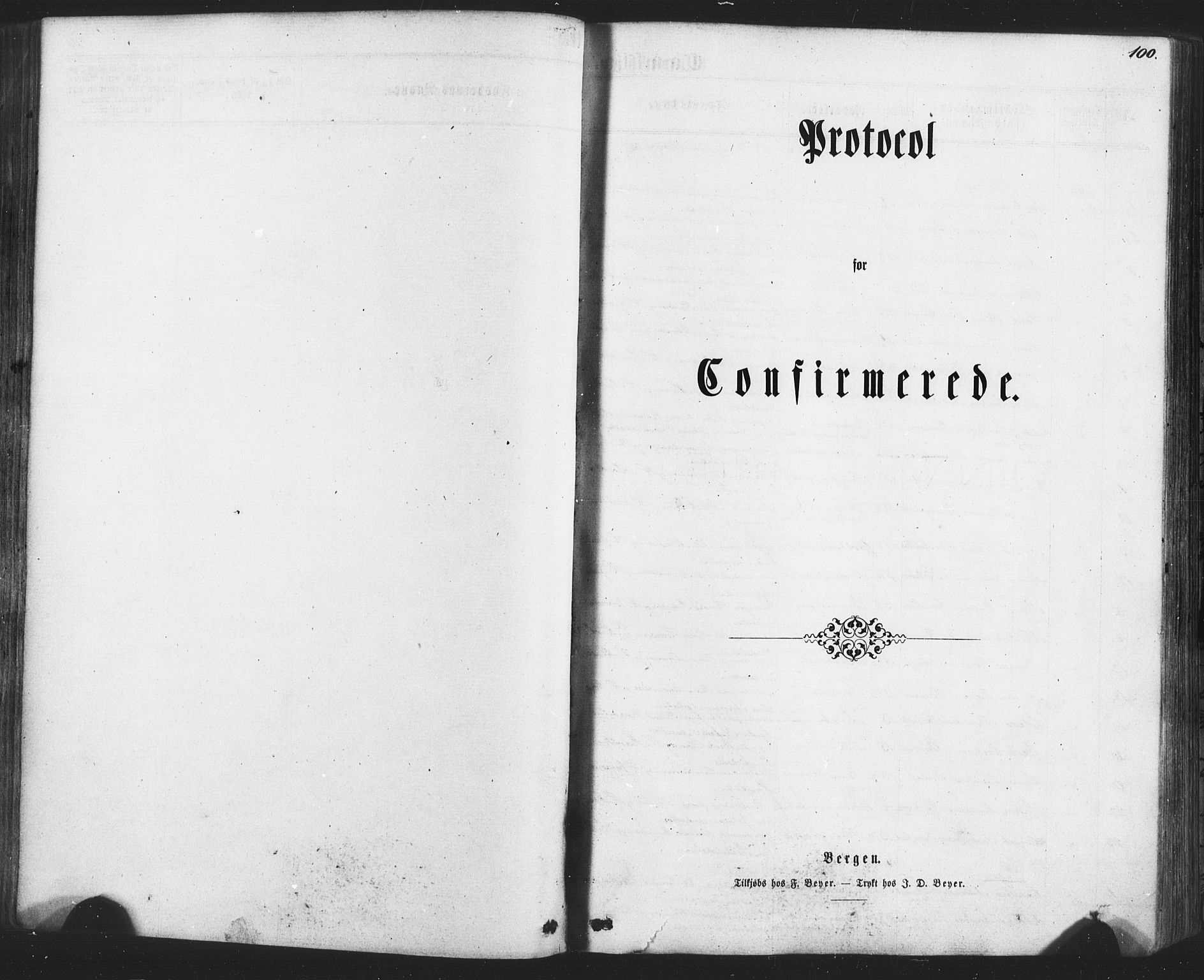 Fana Sokneprestembete, SAB/A-75101/H/Haa/Haaa/L0012: Parish register (official) no. A 12, 1862-1878, p. 100