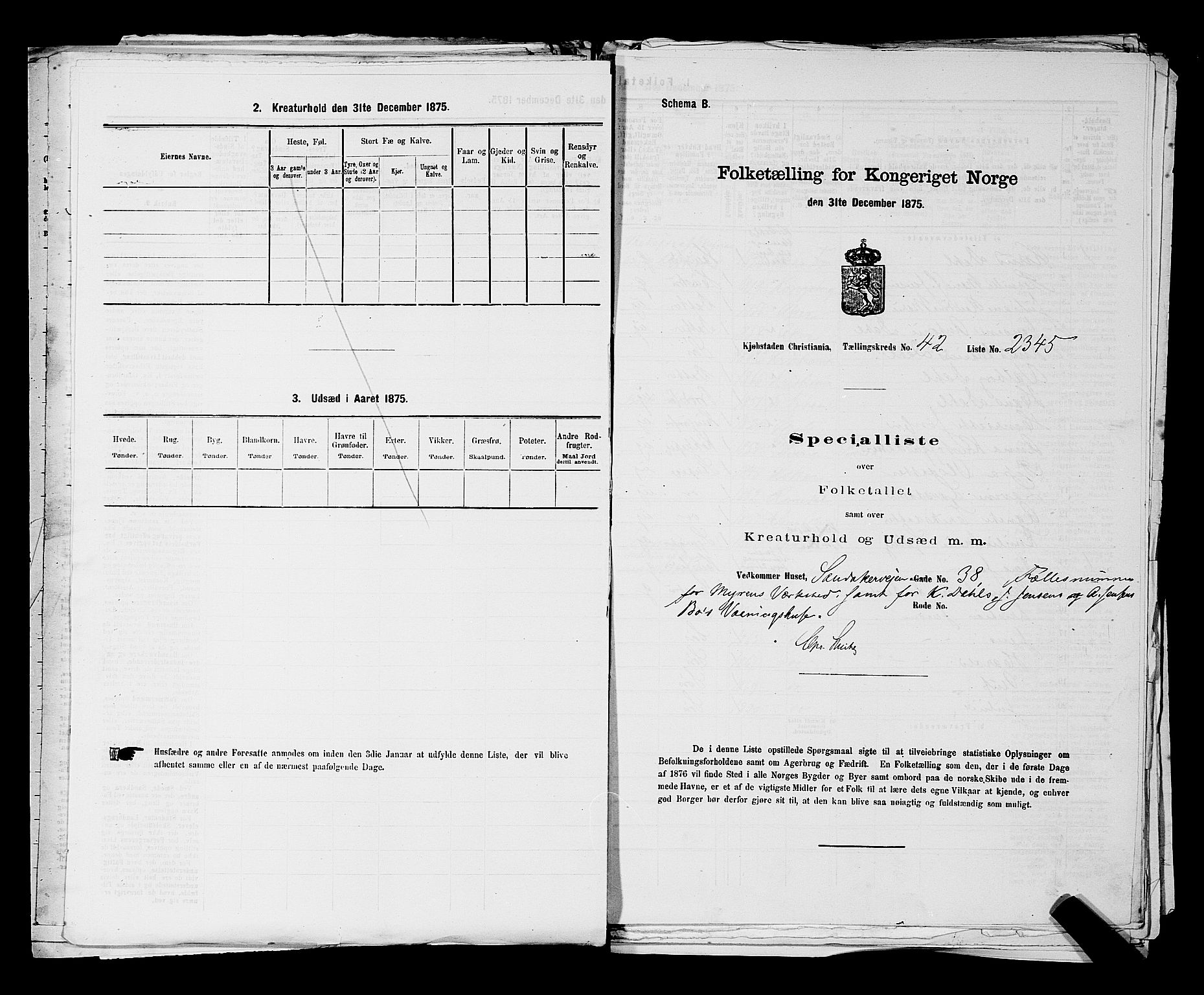 RA, 1875 census for 0301 Kristiania, 1875, p. 6612