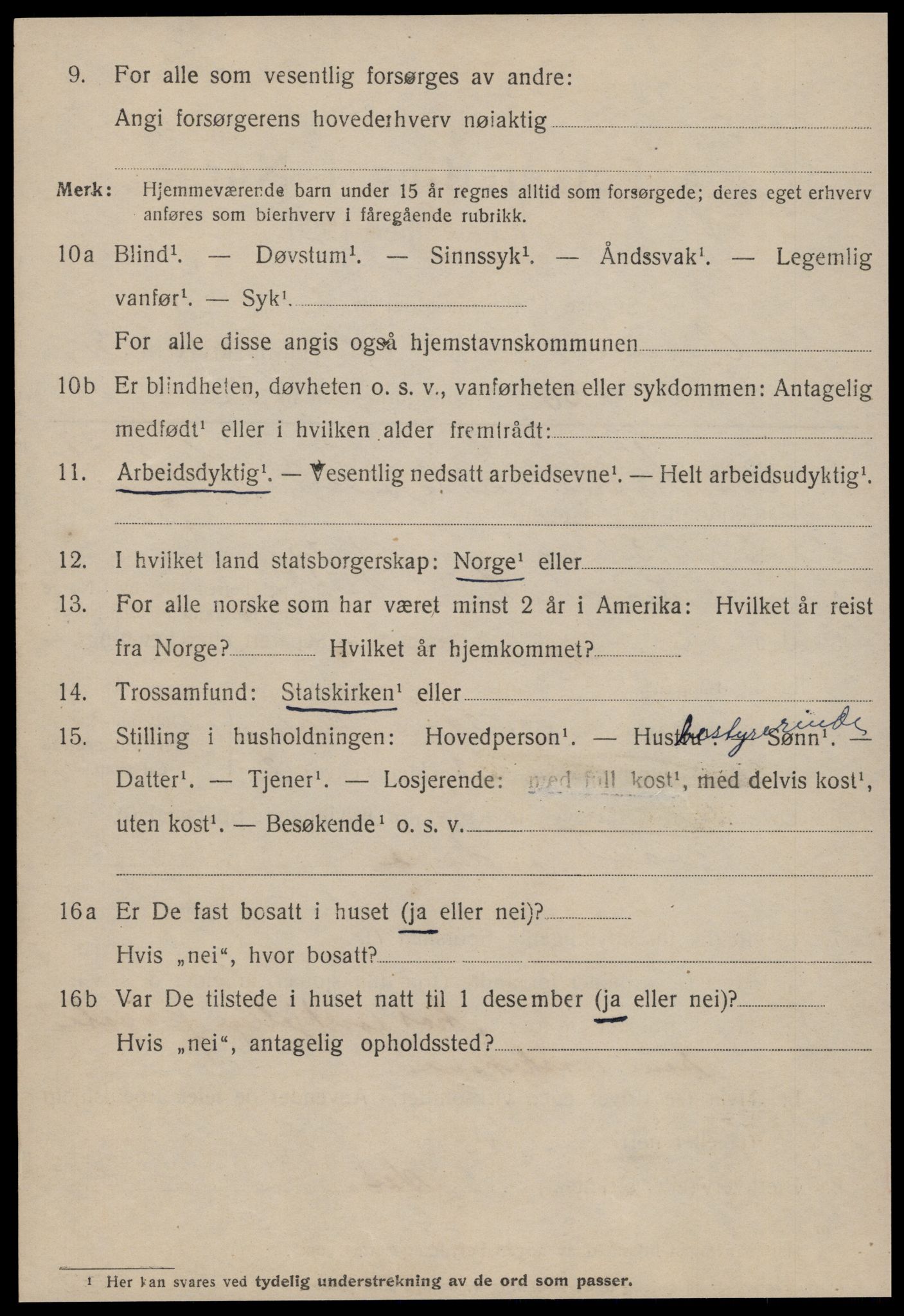 SAT, 1920 census for Ålesund, 1920, p. 11885