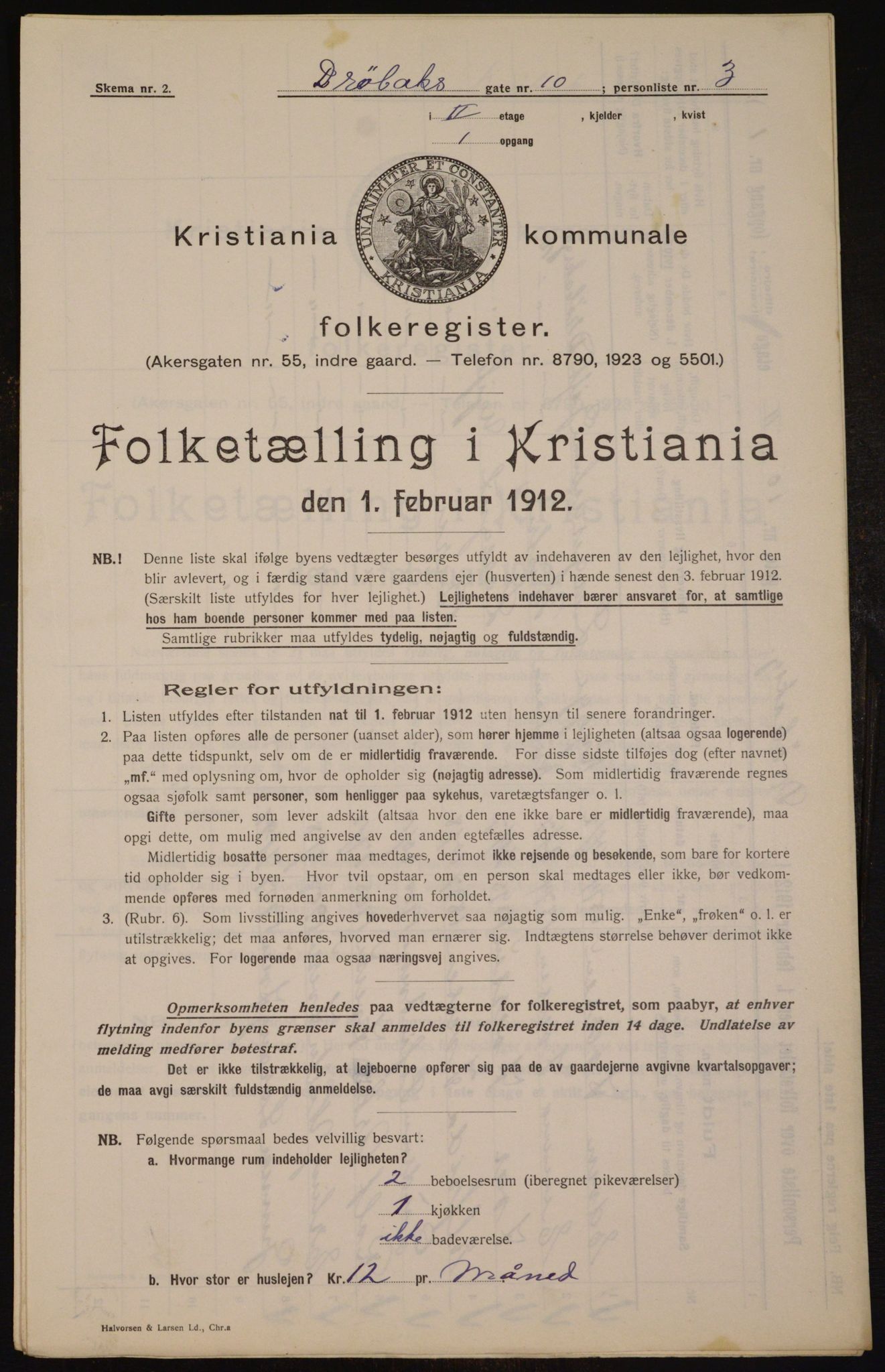 OBA, Municipal Census 1912 for Kristiania, 1912, p. 17341