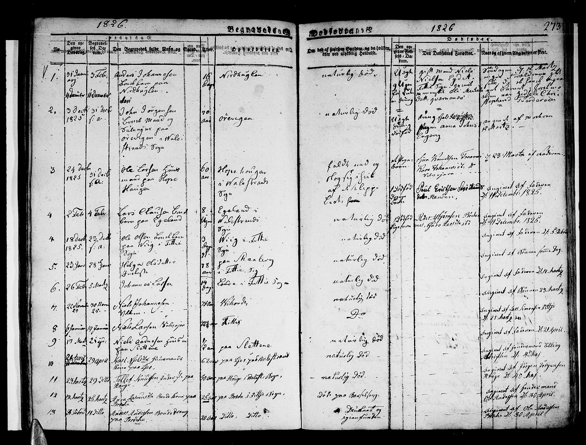 Stord sokneprestembete, AV/SAB-A-78201/H/Haa: Parish register (official) no. A 6, 1826-1840, p. 273