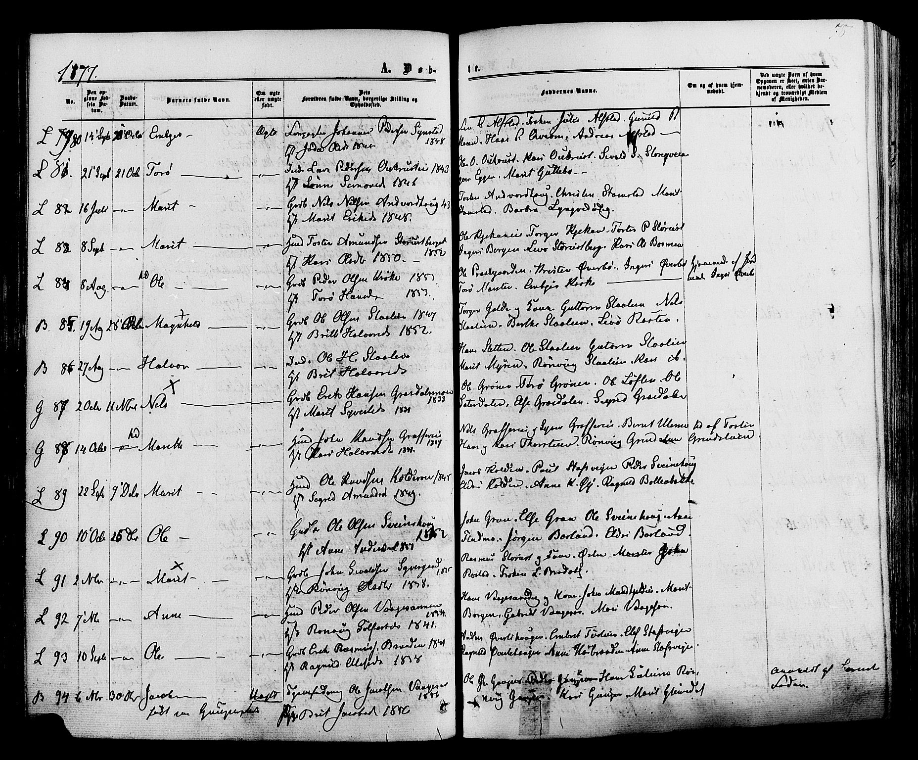 Lom prestekontor, AV/SAH-PREST-070/K/L0007: Parish register (official) no. 7, 1863-1884, p. 78