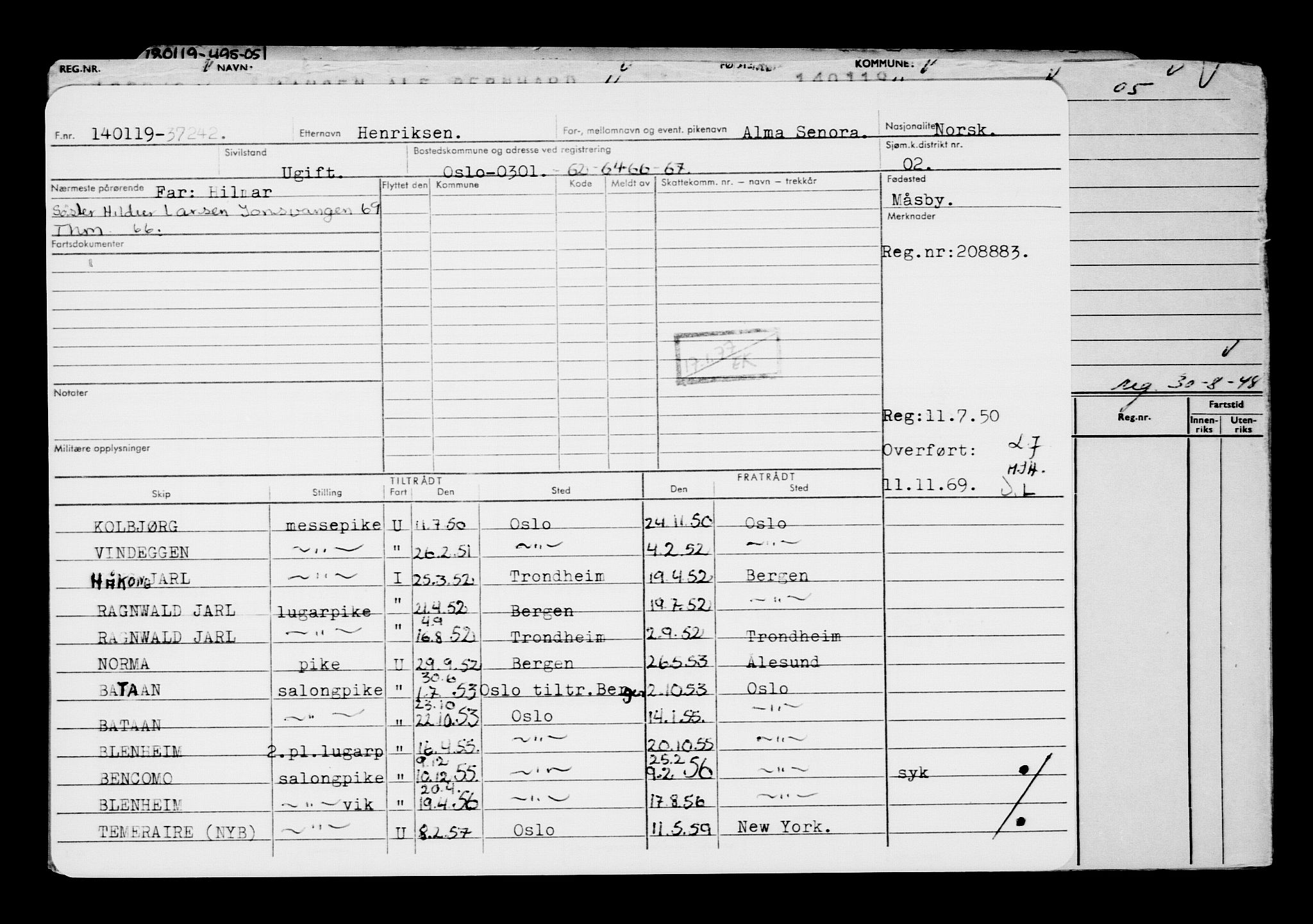 Direktoratet for sjømenn, AV/RA-S-3545/G/Gb/L0165: Hovedkort, 1918-1919, p. 510