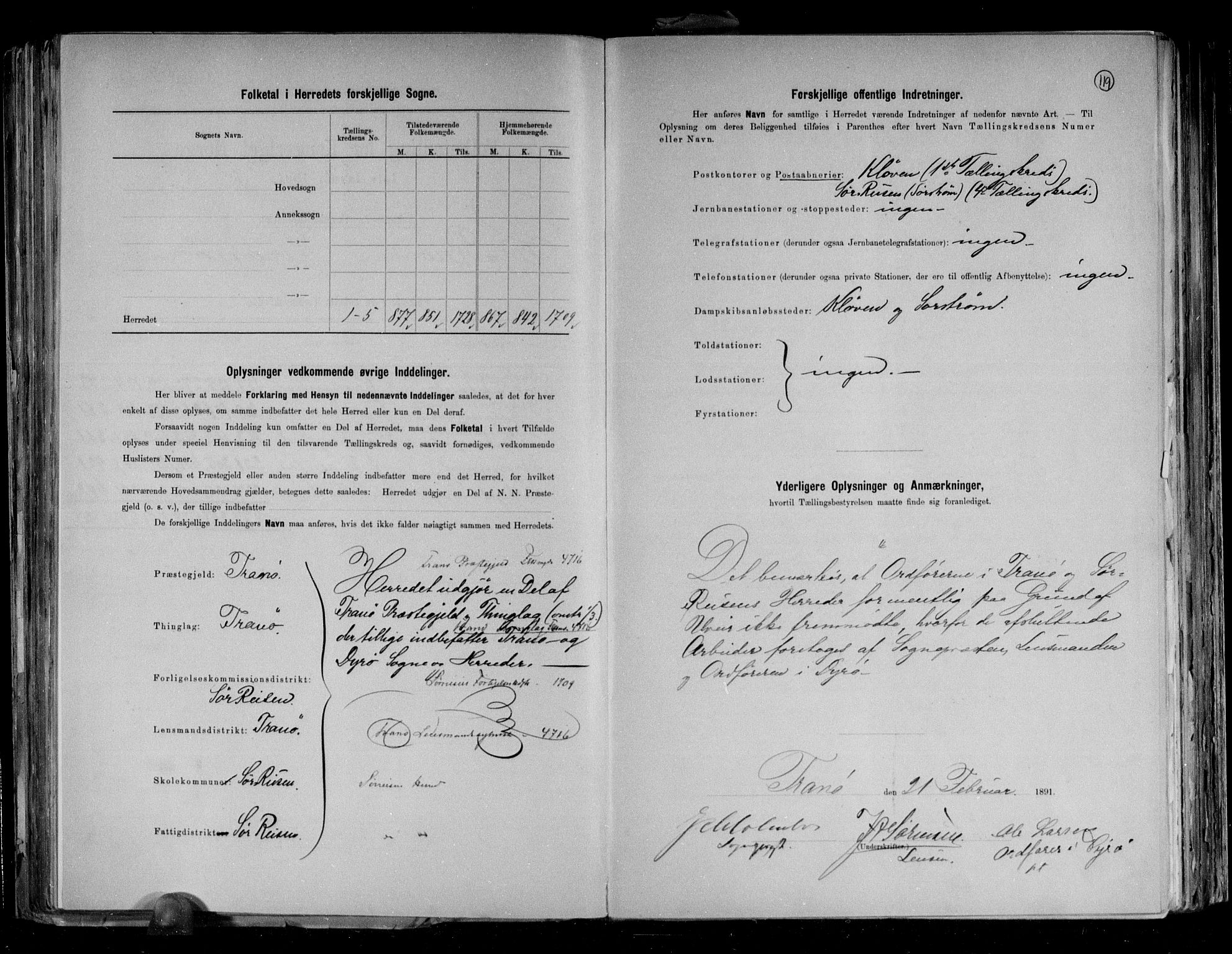 RA, 1891 census for 1925 Sørreisa, 1891, p. 3