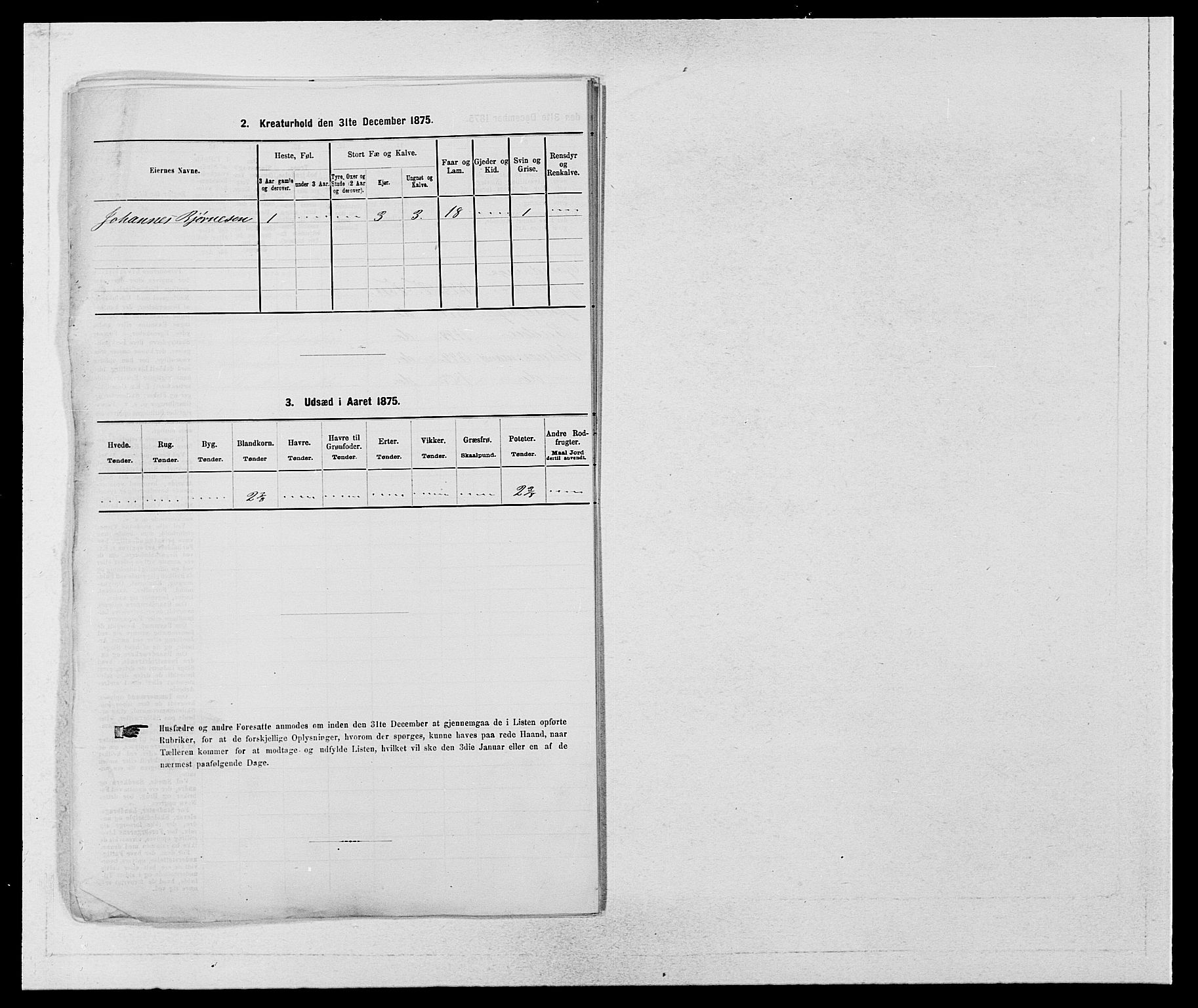 SAB, 1875 census for 1235P Voss, 1875, p. 903