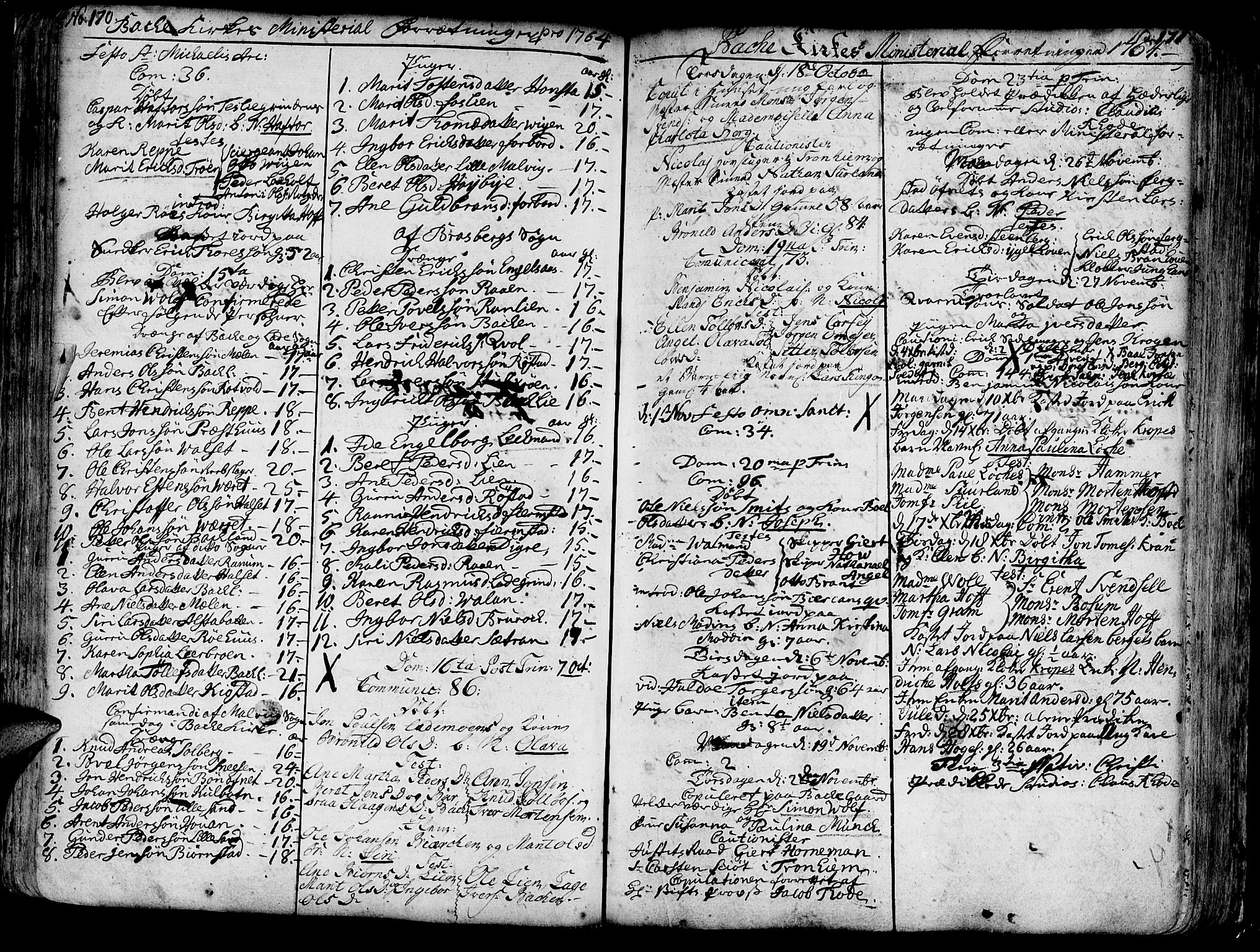 Ministerialprotokoller, klokkerbøker og fødselsregistre - Sør-Trøndelag, AV/SAT-A-1456/606/L0276: Parish register (official) no. 606A01 /2, 1727-1779, p. 170-171