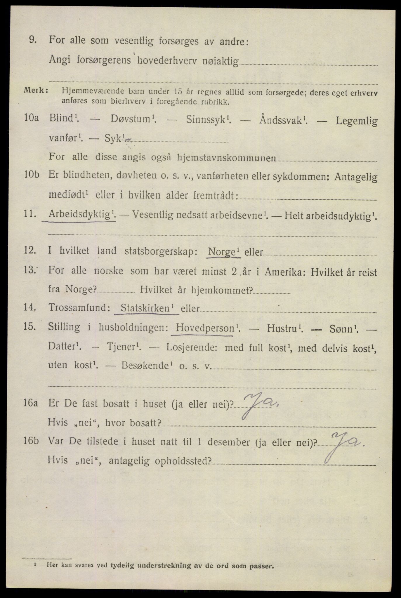 SAKO, 1920 census for Eidanger, 1920, p. 5205