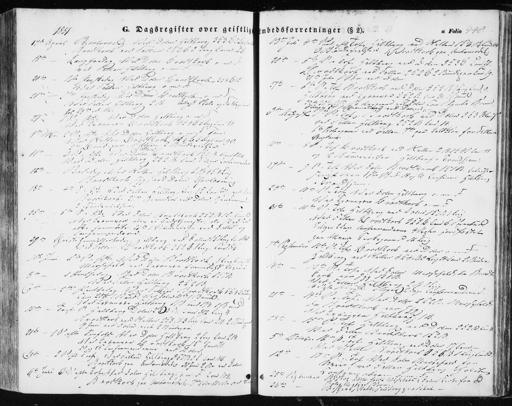 Ministerialprotokoller, klokkerbøker og fødselsregistre - Sør-Trøndelag, SAT/A-1456/634/L0529: Parish register (official) no. 634A05, 1843-1851, p. 448