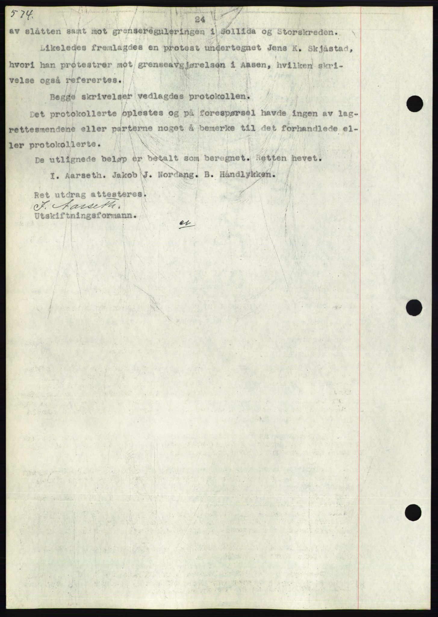 Søre Sunnmøre sorenskriveri, AV/SAT-A-4122/1/2/2C/L0047: Mortgage book no. 41, 1927-1928, Deed date: 11.02.1928