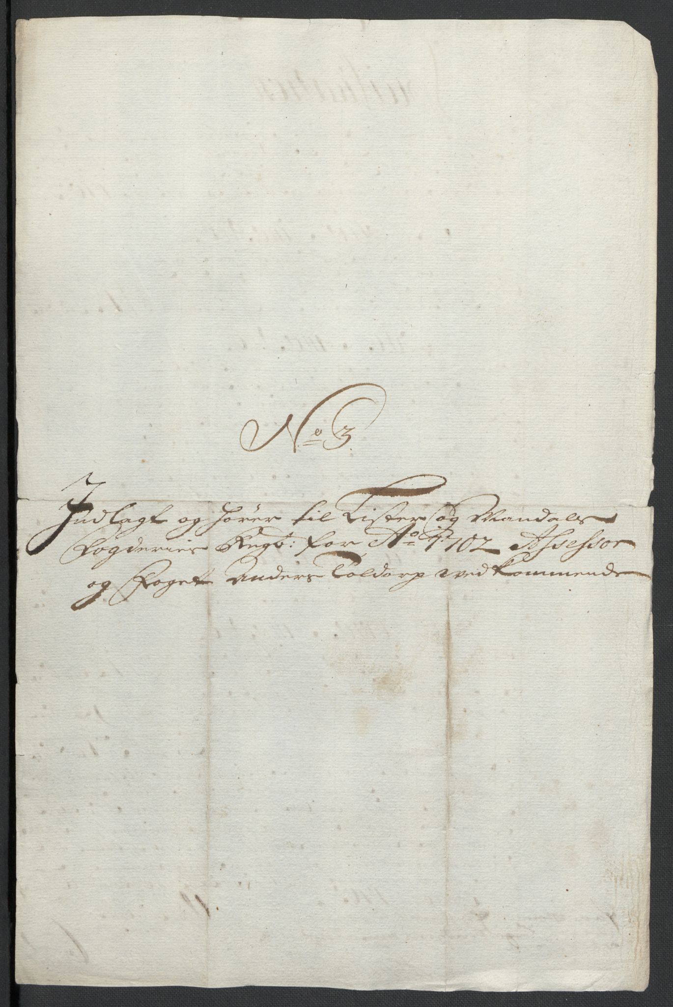 Rentekammeret inntil 1814, Reviderte regnskaper, Fogderegnskap, AV/RA-EA-4092/R43/L2549: Fogderegnskap Lista og Mandal, 1701-1702, p. 245