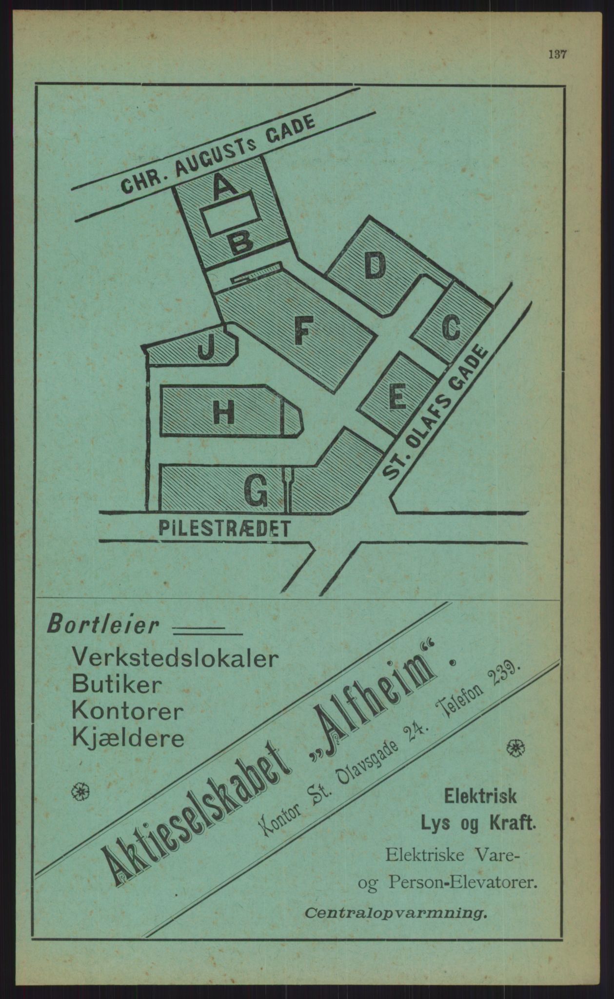 Kristiania/Oslo adressebok, PUBL/-, 1903, p. 137