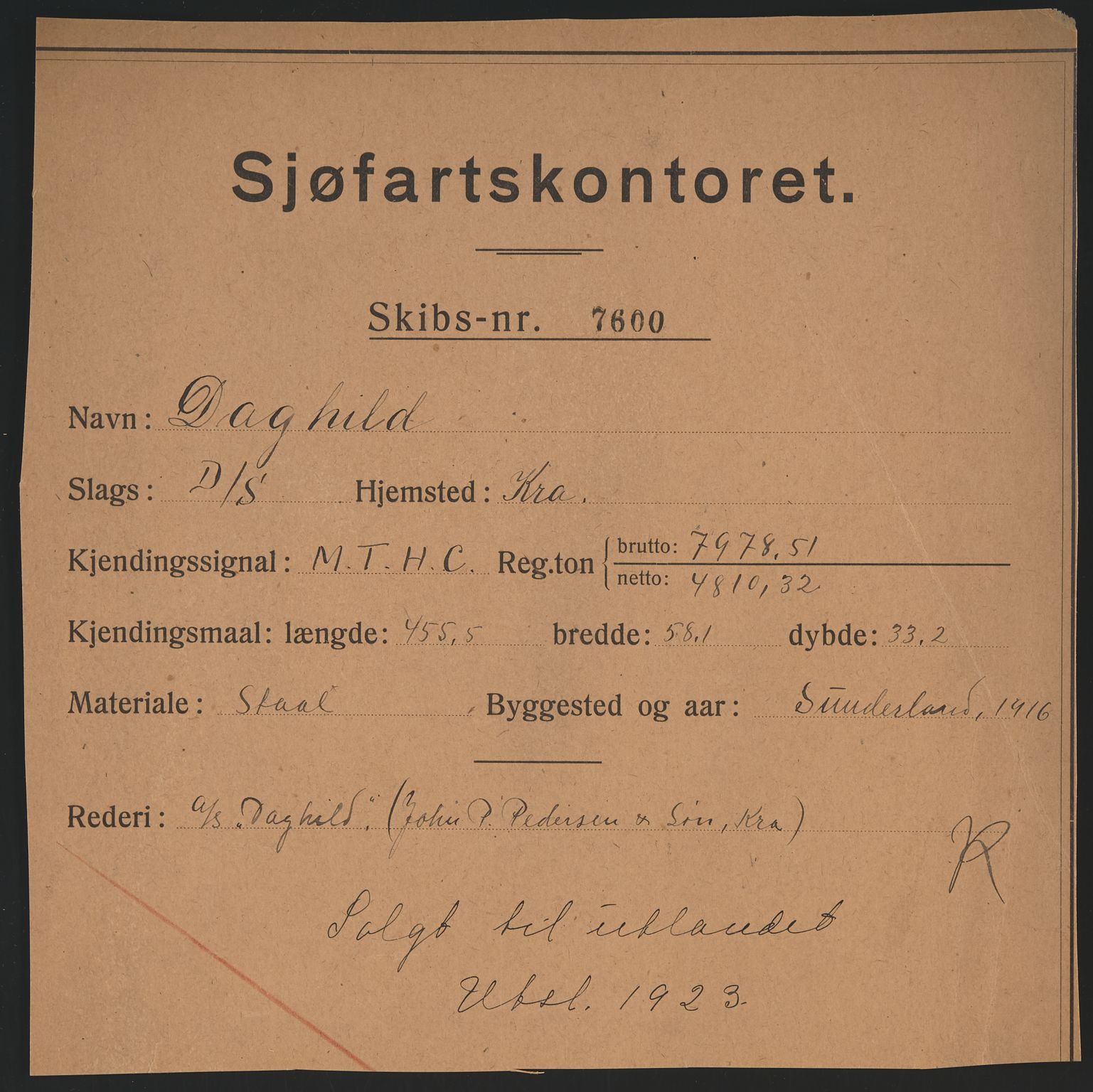 Sjøfartsdirektoratet med forløpere, skipsmapper slettede skip, RA/S-4998/F/Fa/L0225: --, 1867-1925, p. 171