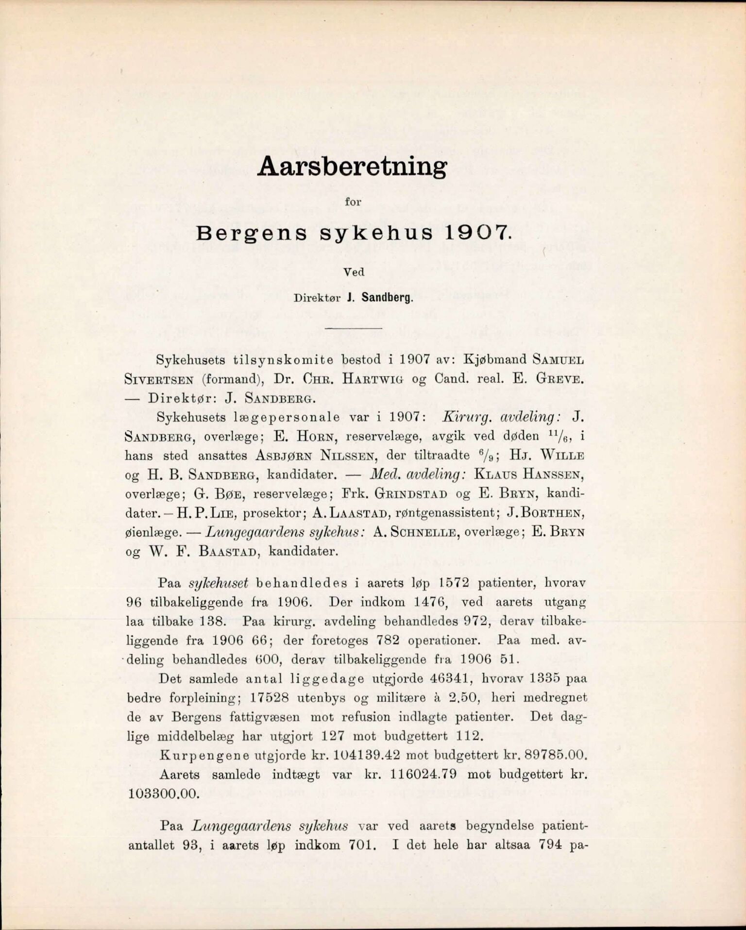 Haukeland Sykehus, Direktøren, BBA/A-2050.04/Æa/L0001: Årsberetninger 1906-1914, 1906-1914, p. 26