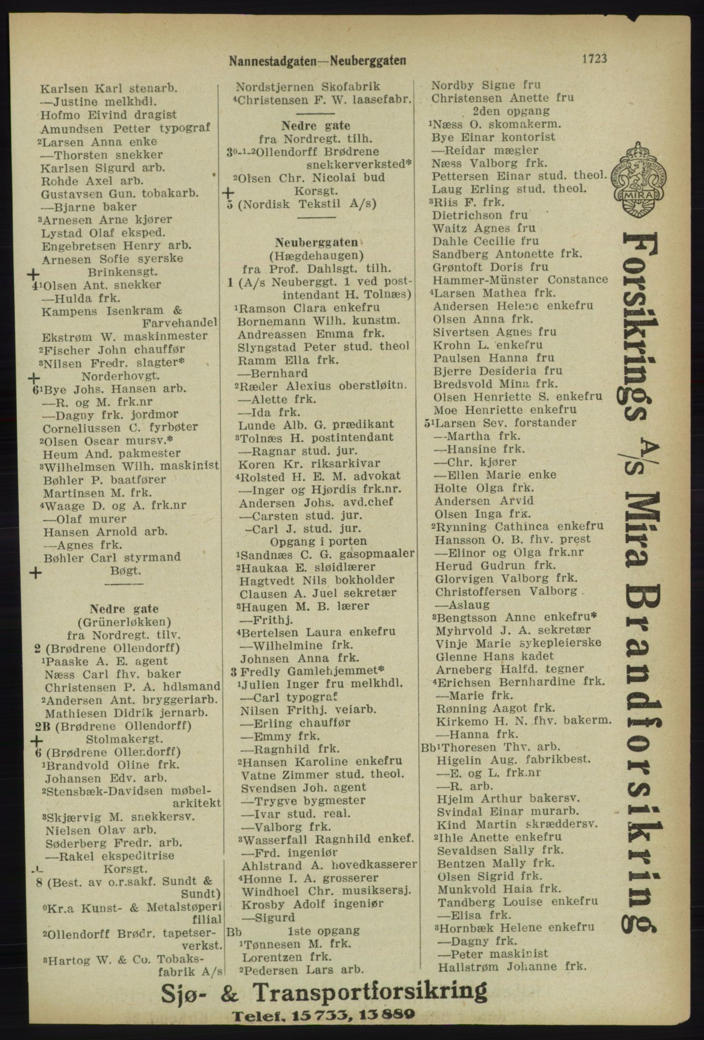 Kristiania/Oslo adressebok, PUBL/-, 1918, p. 1876