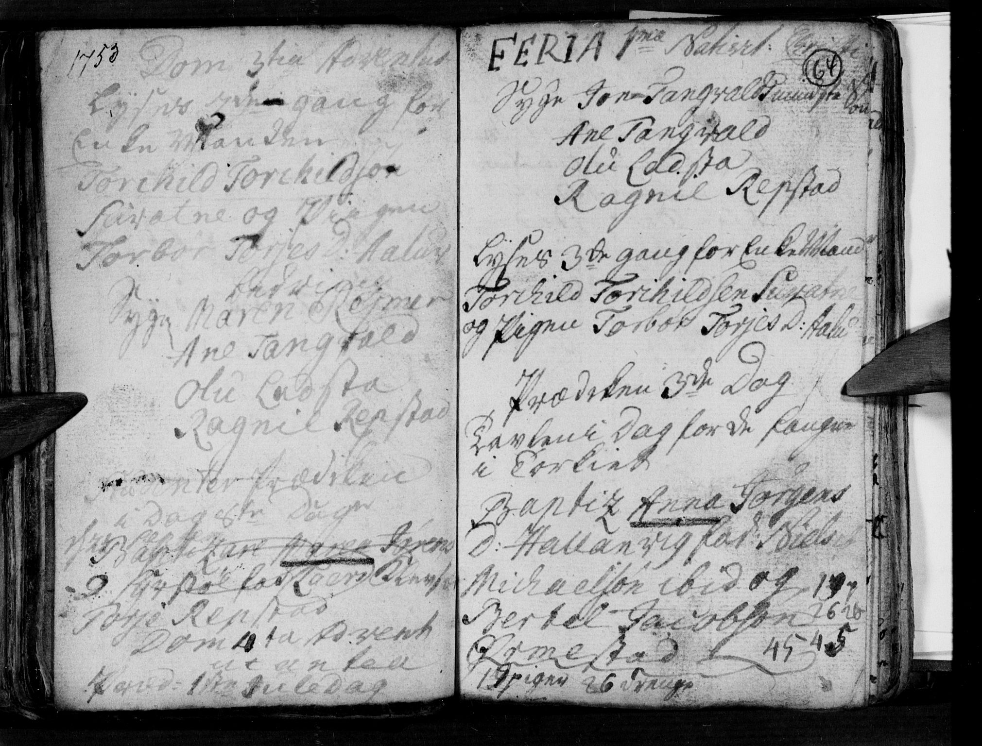 Søgne sokneprestkontor, SAK/1111-0037/F/Fa/Fab/L0003: Parish register (official) no. A 3, 1751-1759, p. 64