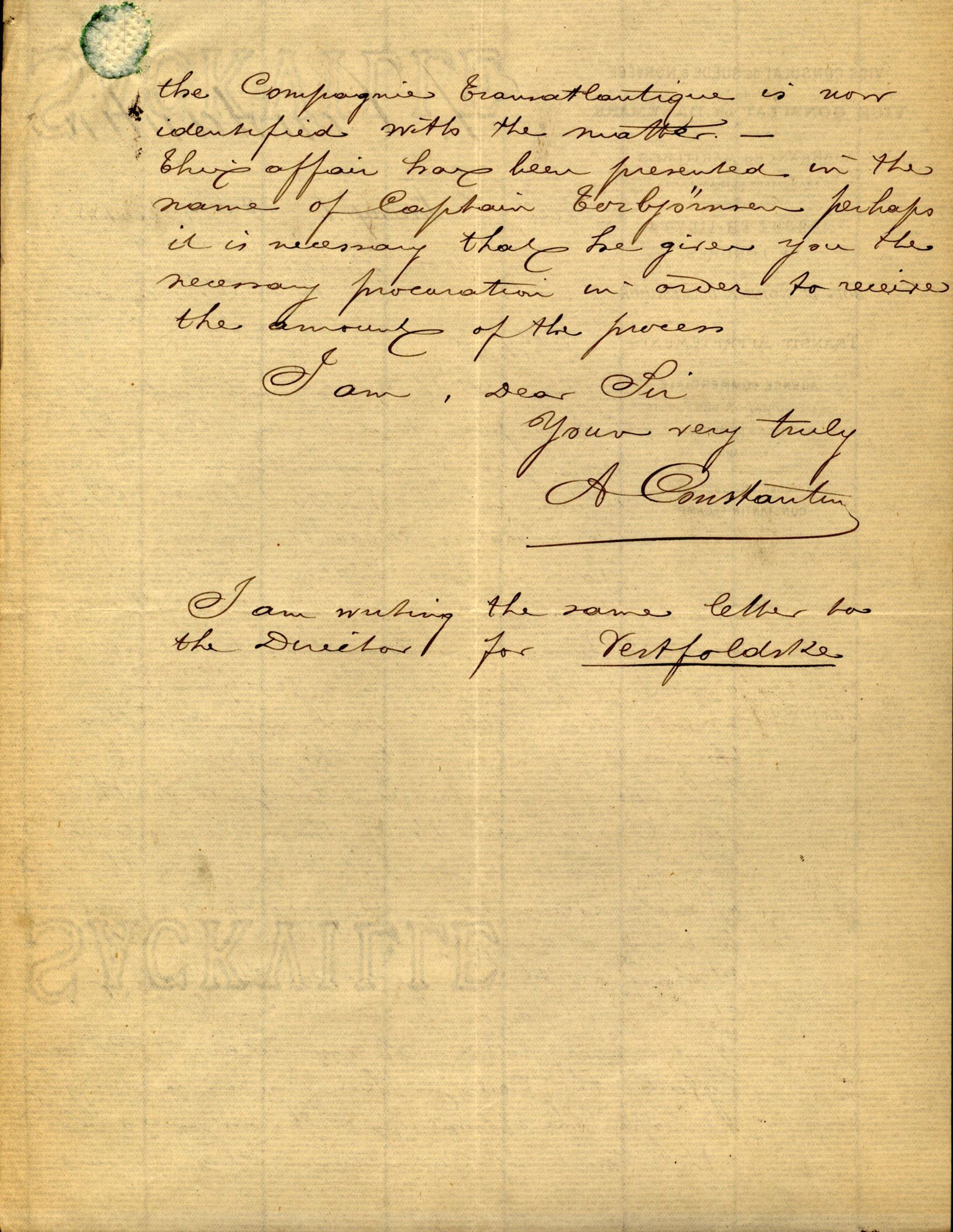 Pa 63 - Østlandske skibsassuranceforening, VEMU/A-1079/G/Ga/L0020/0001: Havaridokumenter / Tellus, Telanak, Wilhelmine, 1887, p. 88