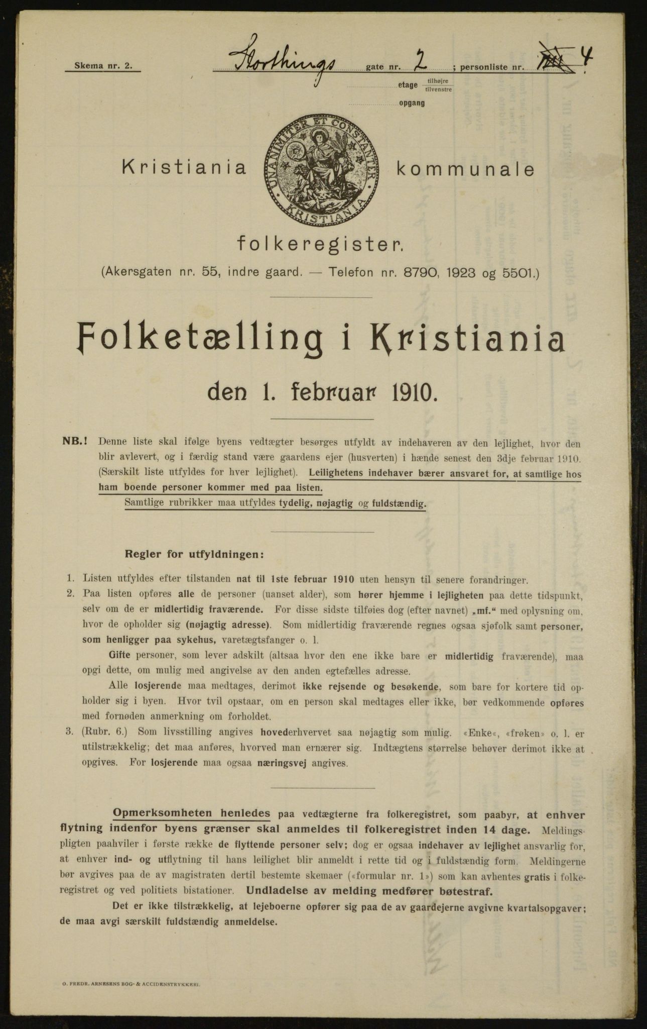 OBA, Municipal Census 1910 for Kristiania, 1910, p. 98312