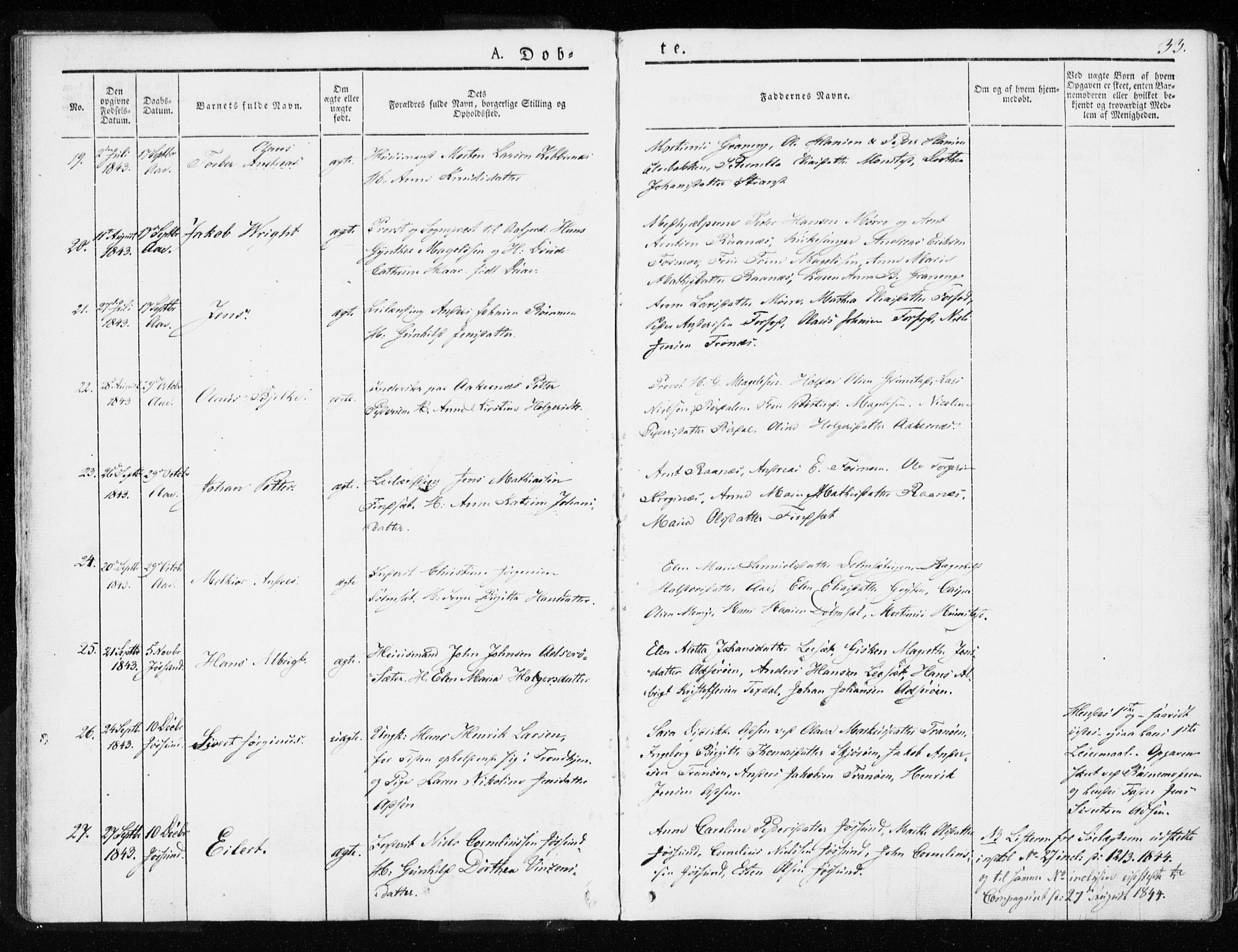 Ministerialprotokoller, klokkerbøker og fødselsregistre - Sør-Trøndelag, SAT/A-1456/655/L0676: Parish register (official) no. 655A05, 1830-1847, p. 33