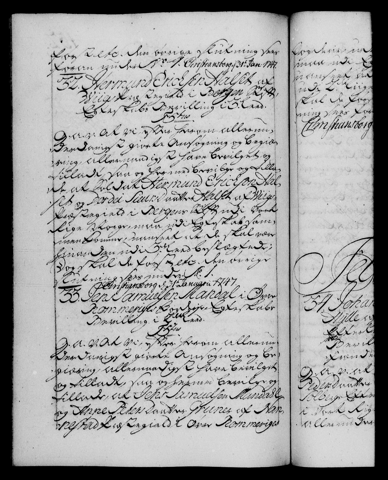 Danske Kanselli 1572-1799, RA/EA-3023/F/Fc/Fca/Fcaa/L0035: Norske registre, 1746-1748, p. 152b