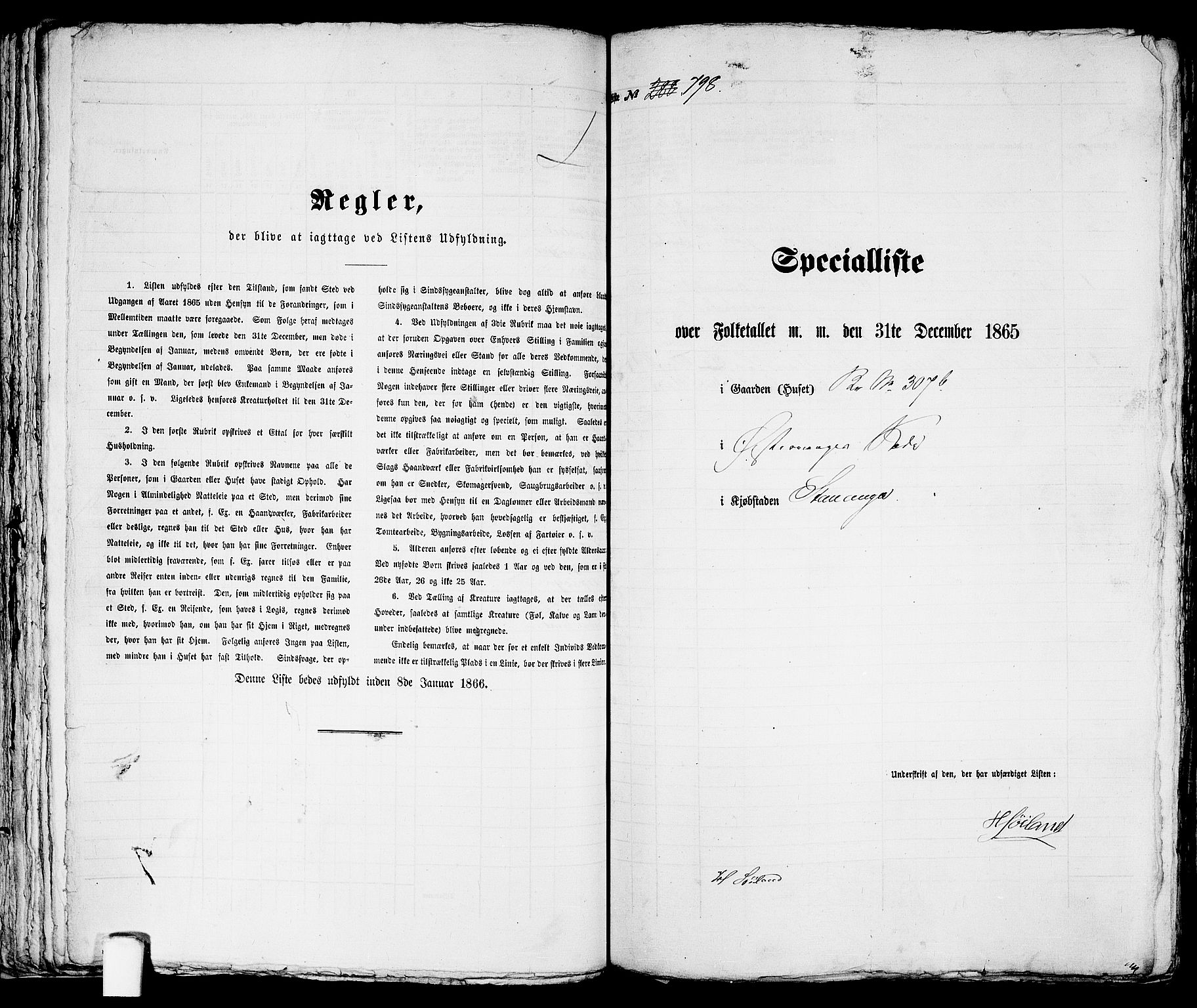 RA, 1865 census for Stavanger, 1865, p. 1629